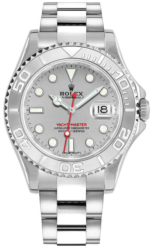 Rolex Yacht-Master 40 Silver Dial Automatic Men's Watch 16622