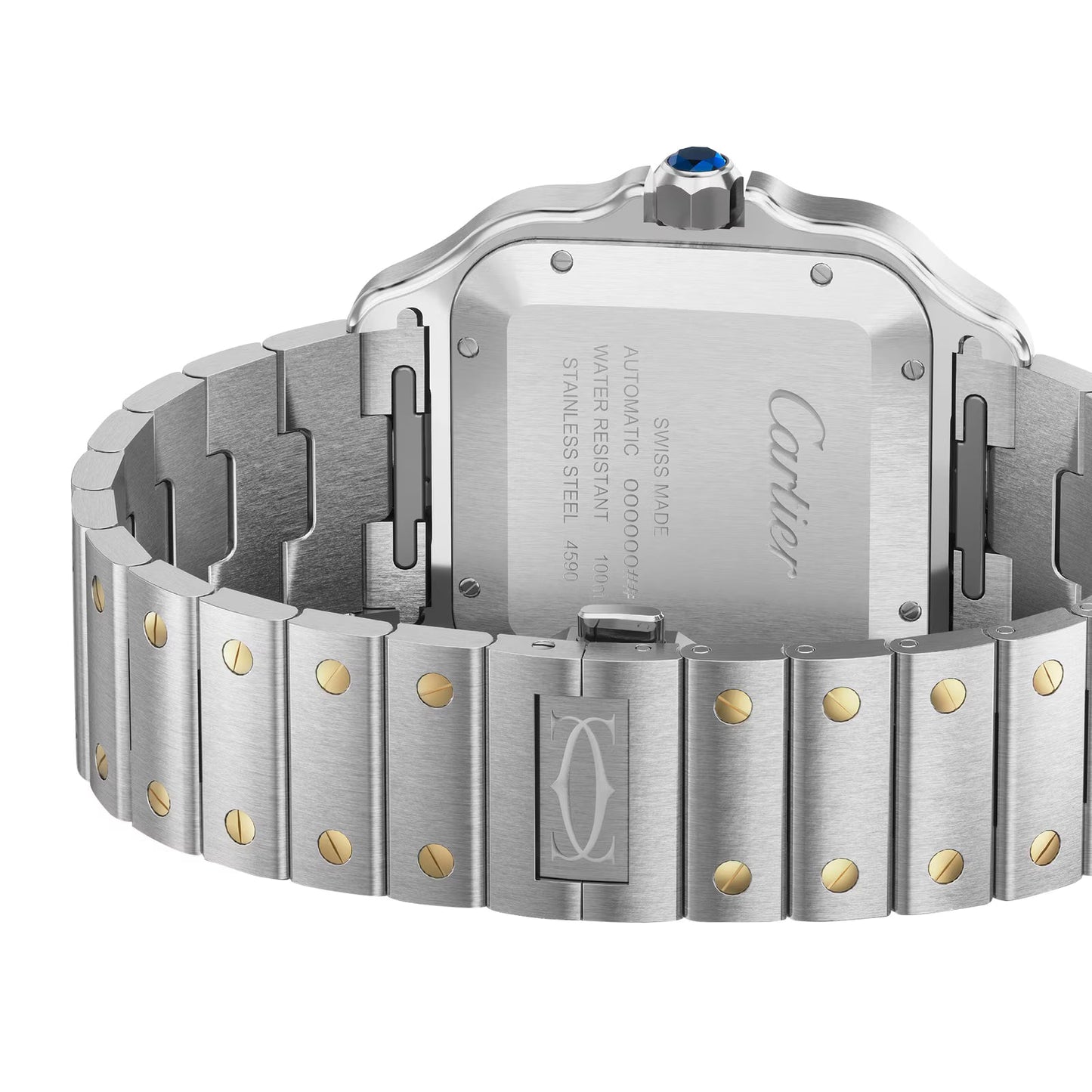 Cartier Santos De Cartier Anthracite Grey Dial Men's Watch W2SA0030