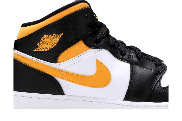 Jordan 1 Mid White Pollen Black (GS)