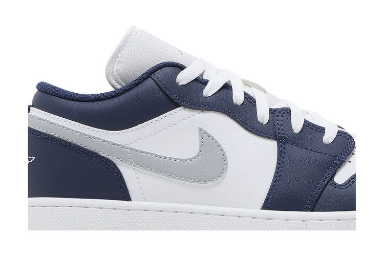 Jordan 1 Low Midnight Navy Wolf Grey (GS)