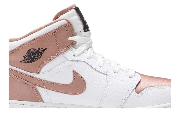 Jordan 1 Mid White Rose Gold (GS)