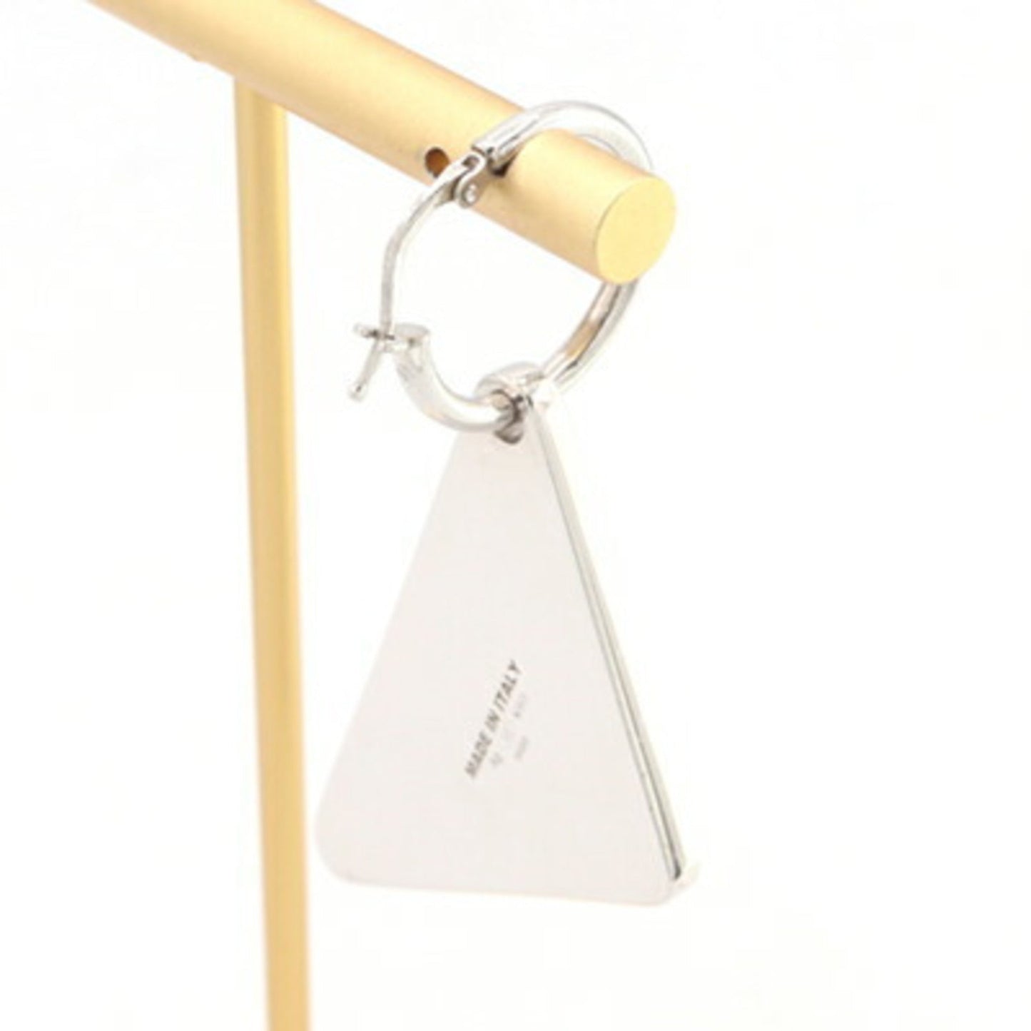 Single Earring Crystal Sterling Silver