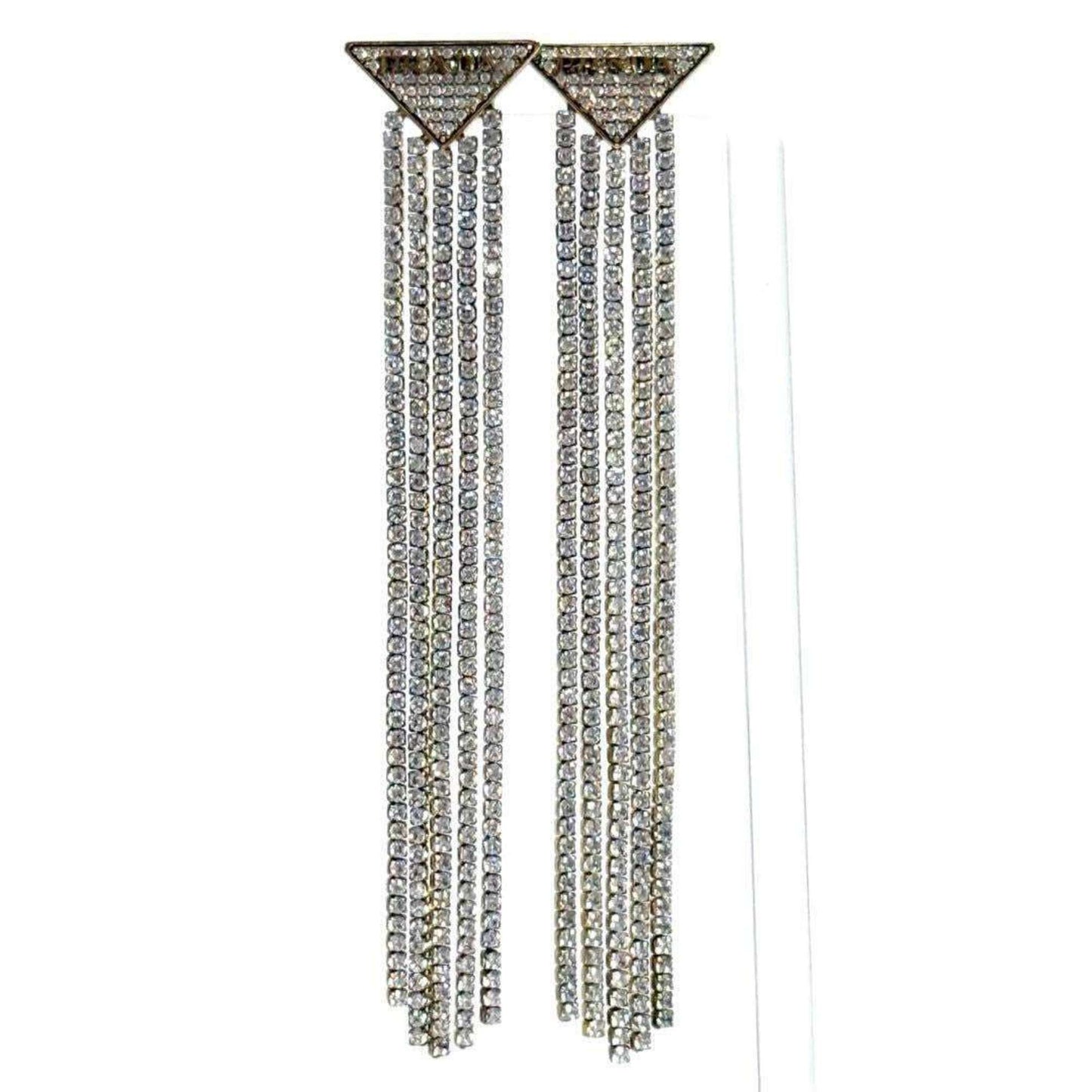 Earrings Crystal Palladium and Sterling Silver