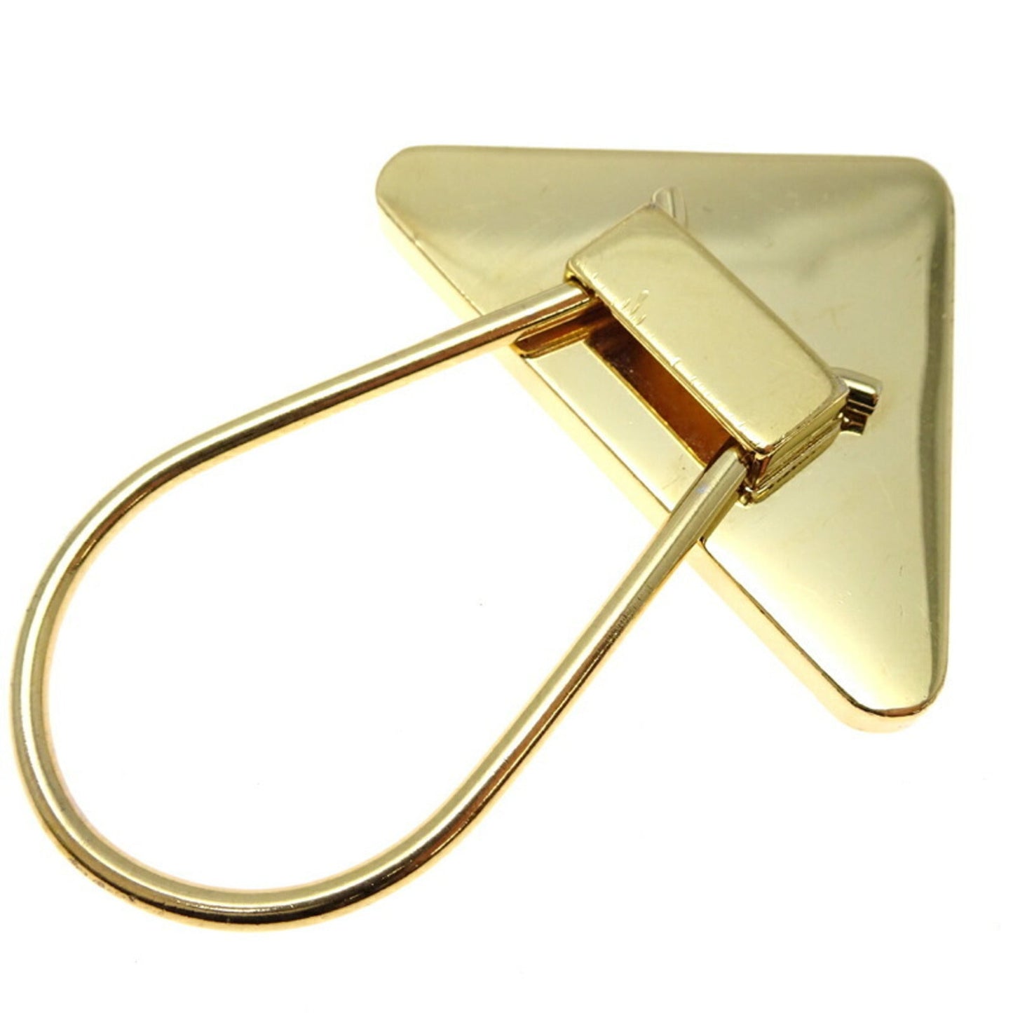 Triangle Charm Leather and Metal Red Handbag Charm