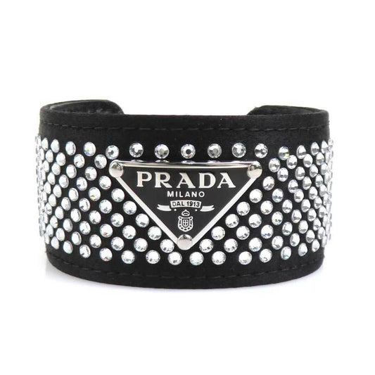 Bracelet Satin Black With Rhinestone