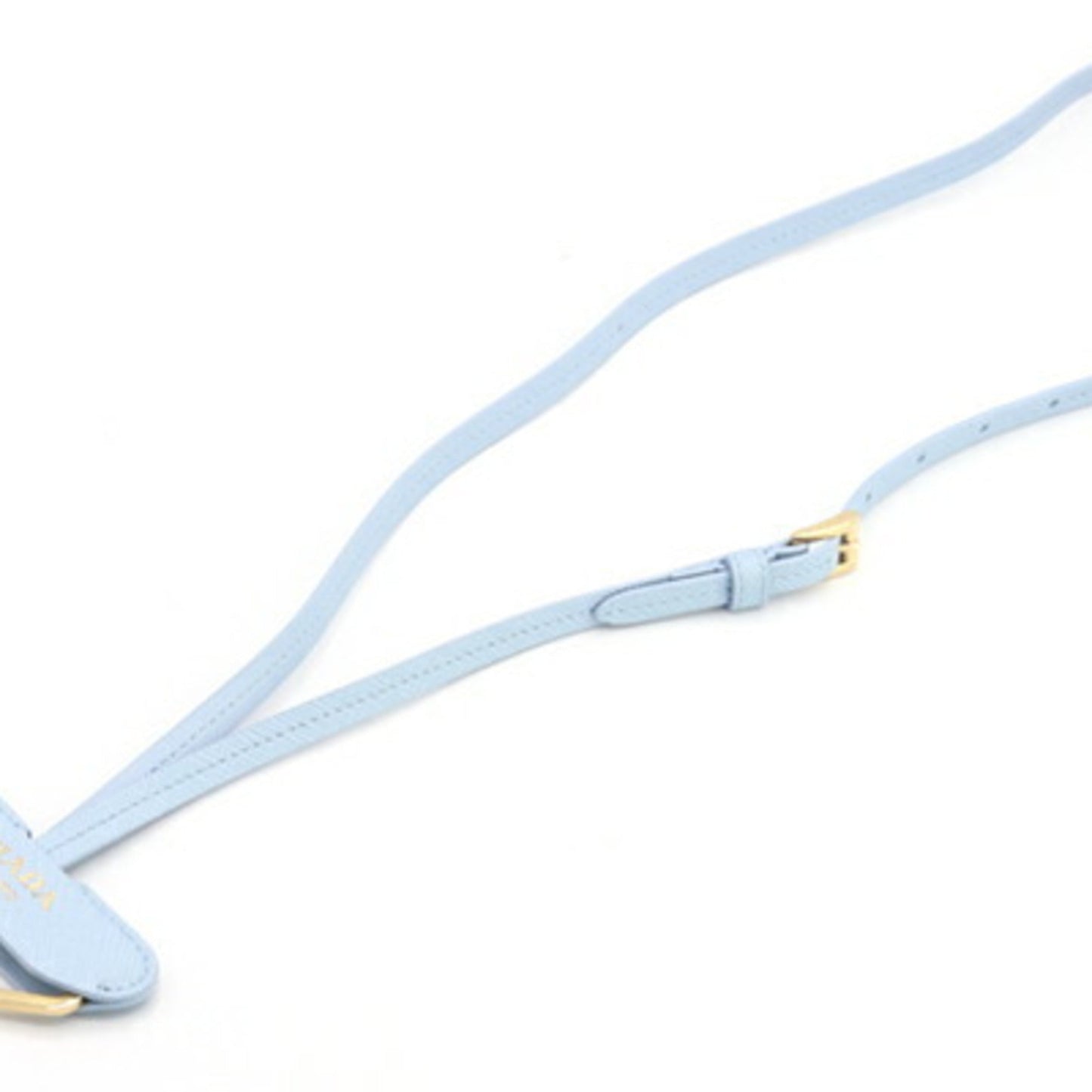 Charm Leather and Metal Light Blue Handbag Charm