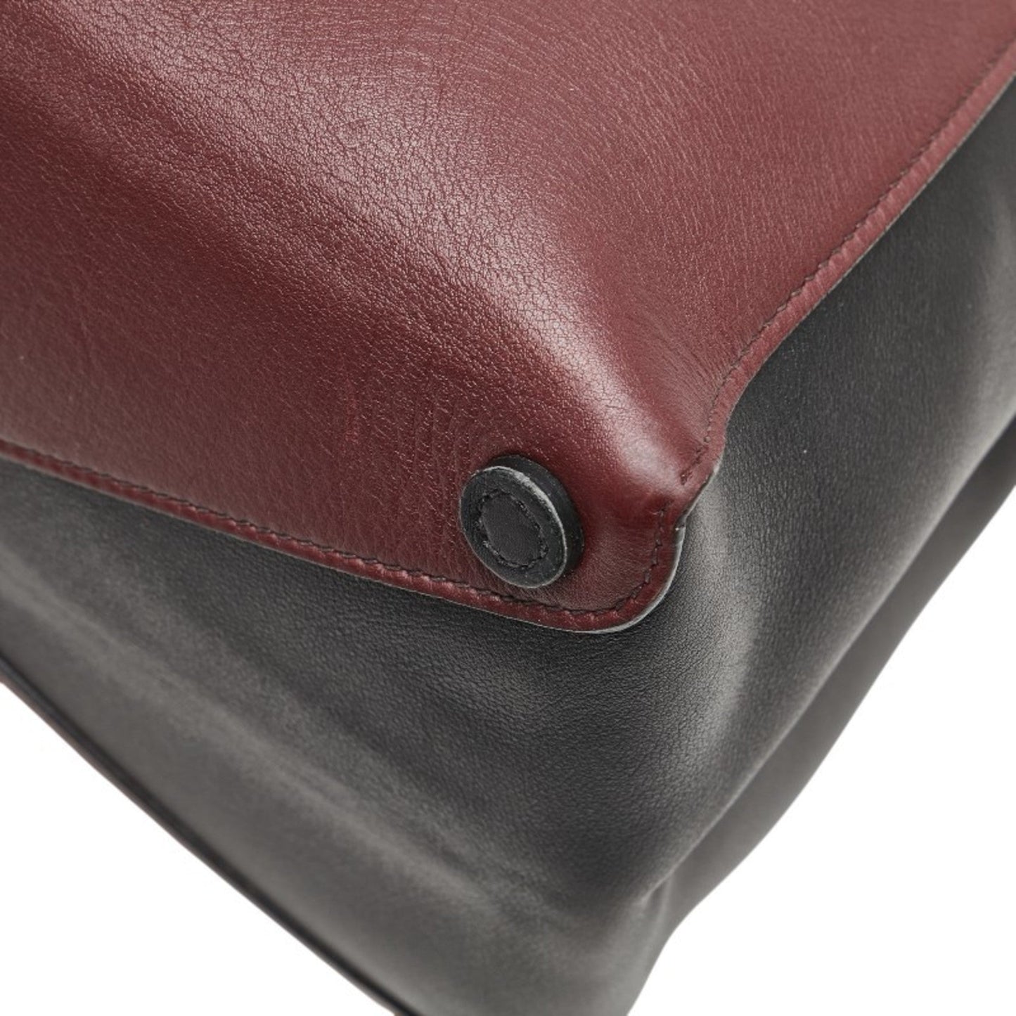 Half Flap Double Turn Lock Satchel Lux Calf North South