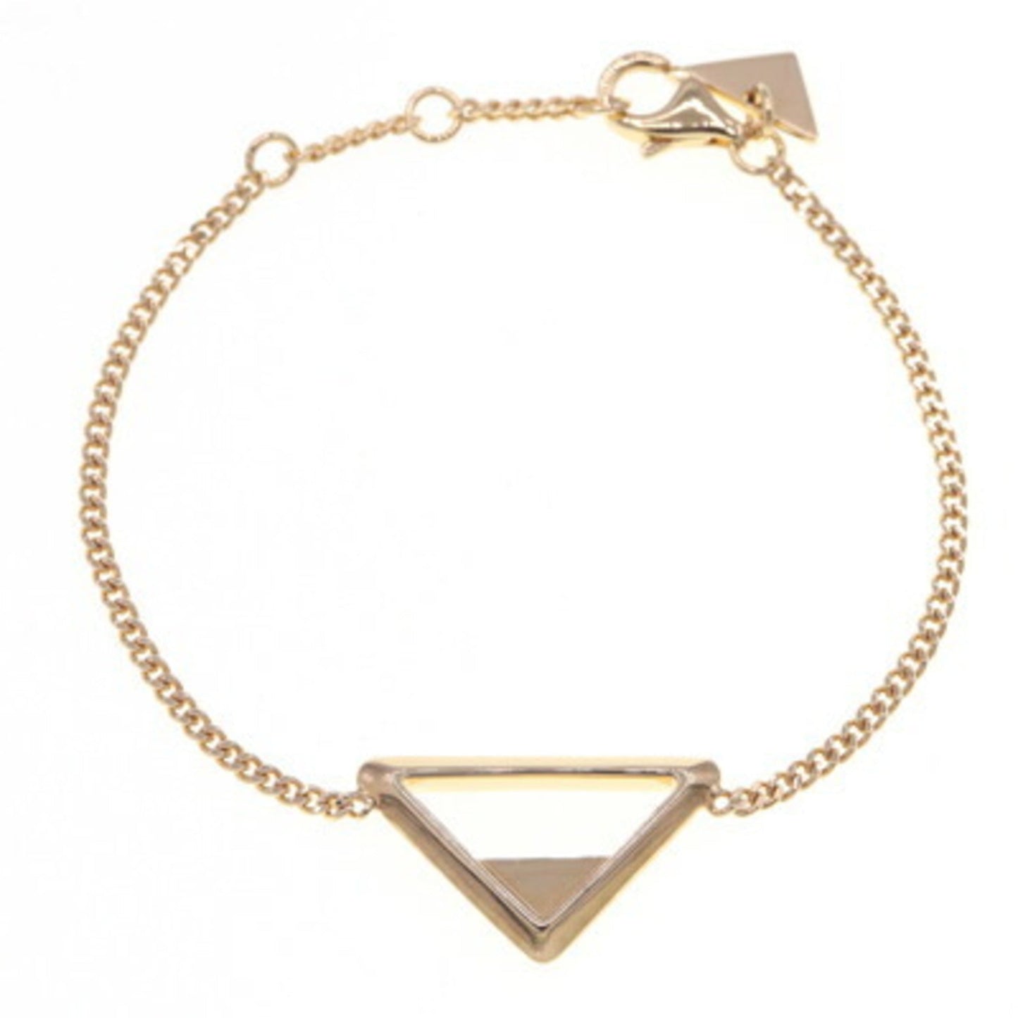 Bracelet Gold Metal Triangle Chain