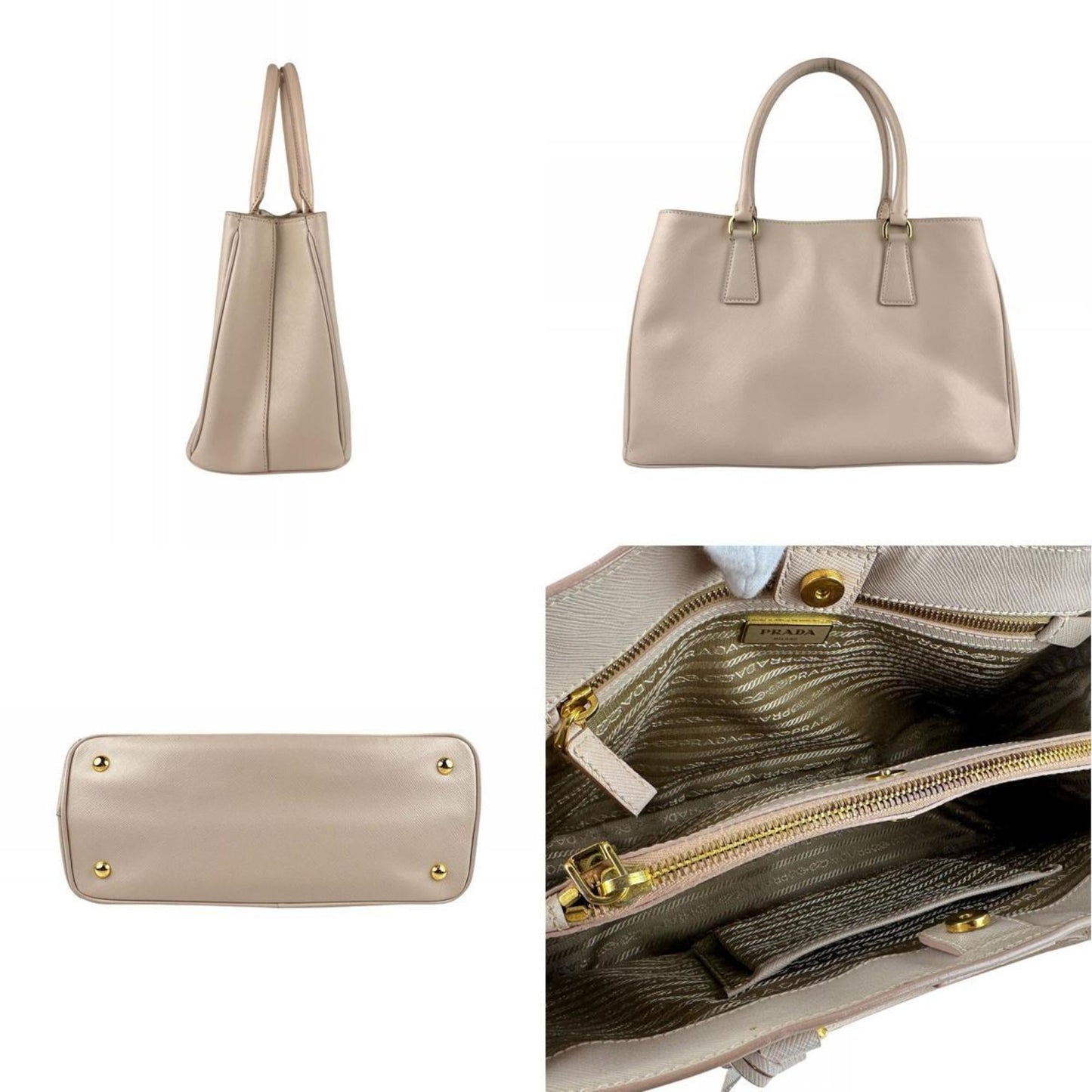 Lux Open Tote Saffiano Leather Medium