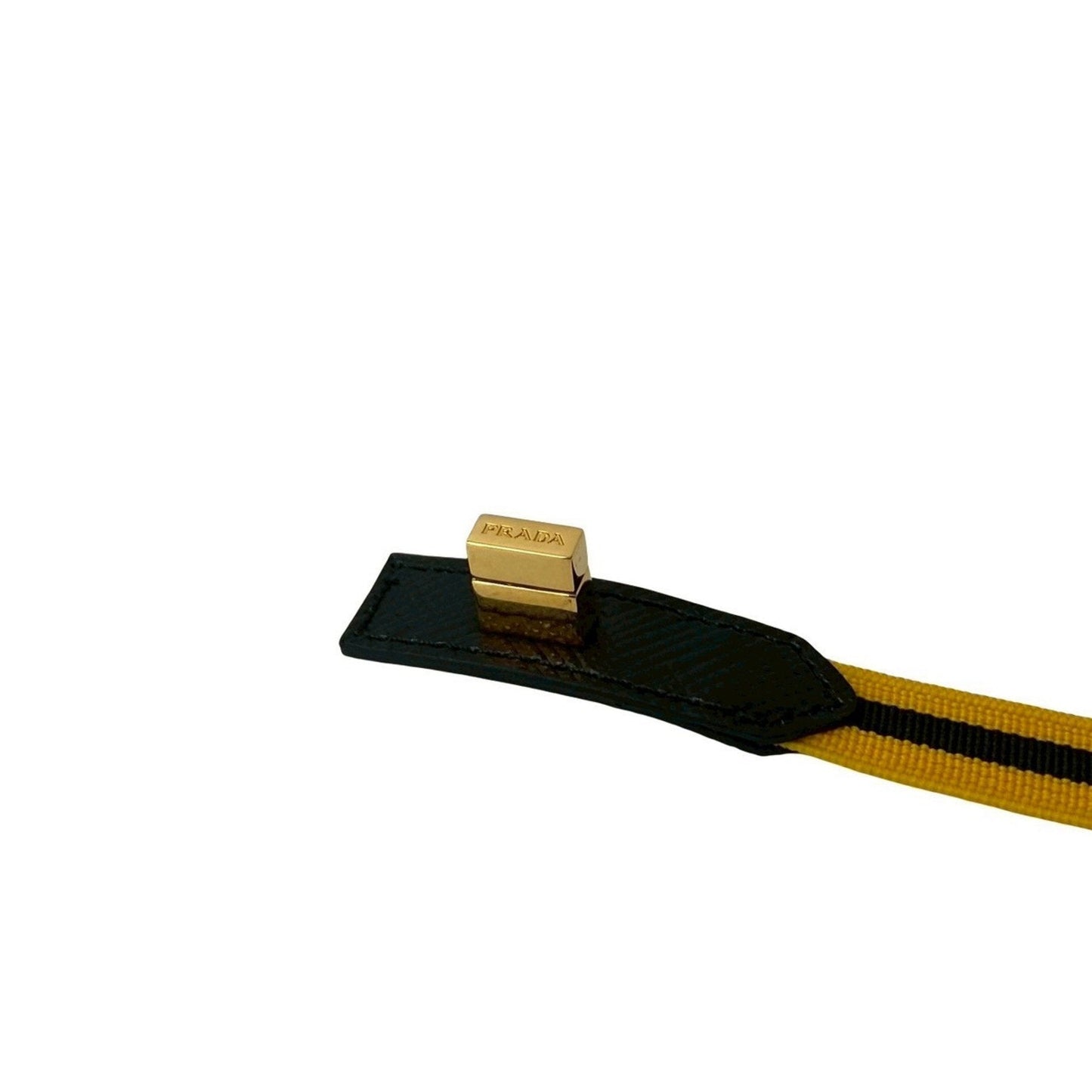 Bracelet Gold and Leather and Nylon