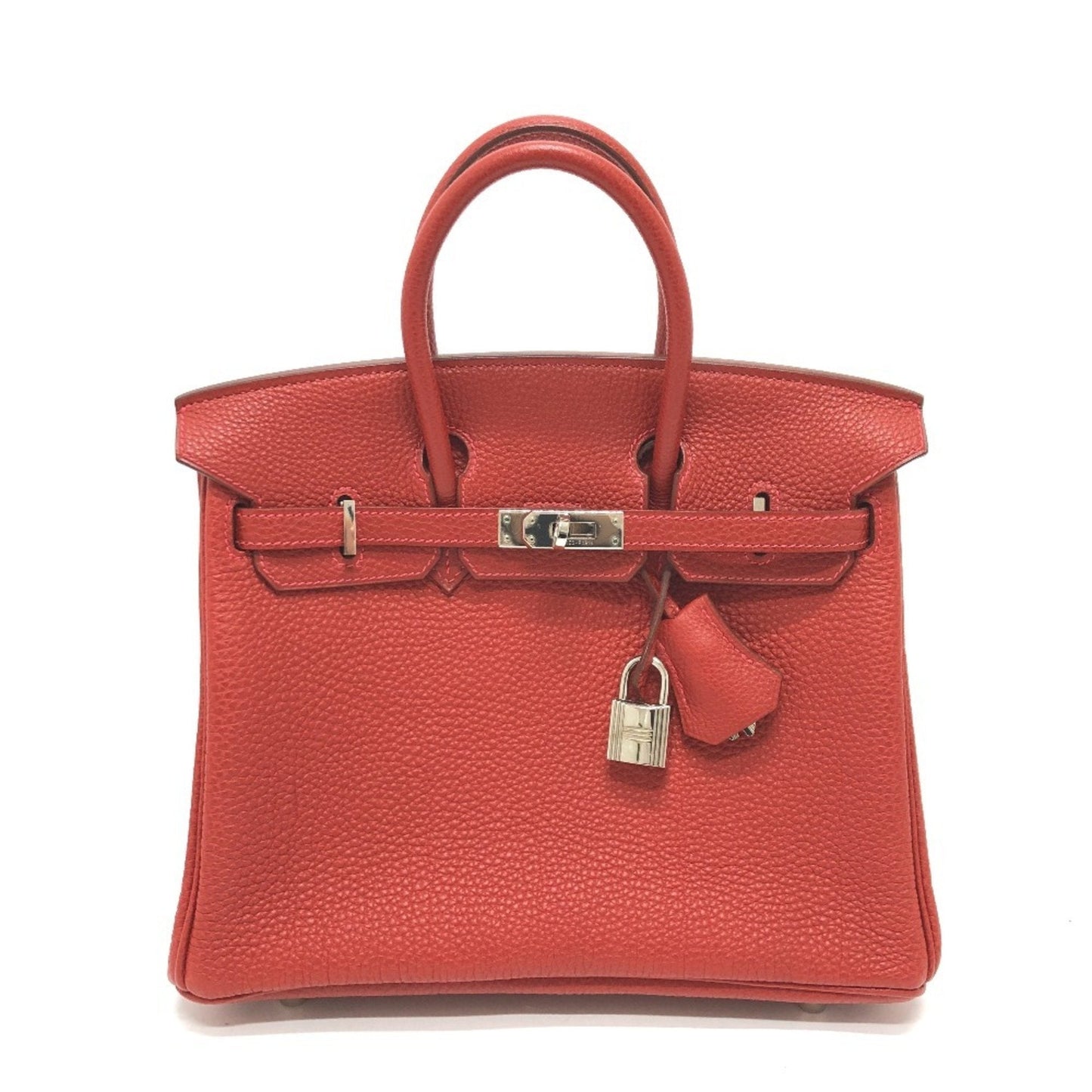 Birkin Handbag Red Togo with Palladium Hardware 25