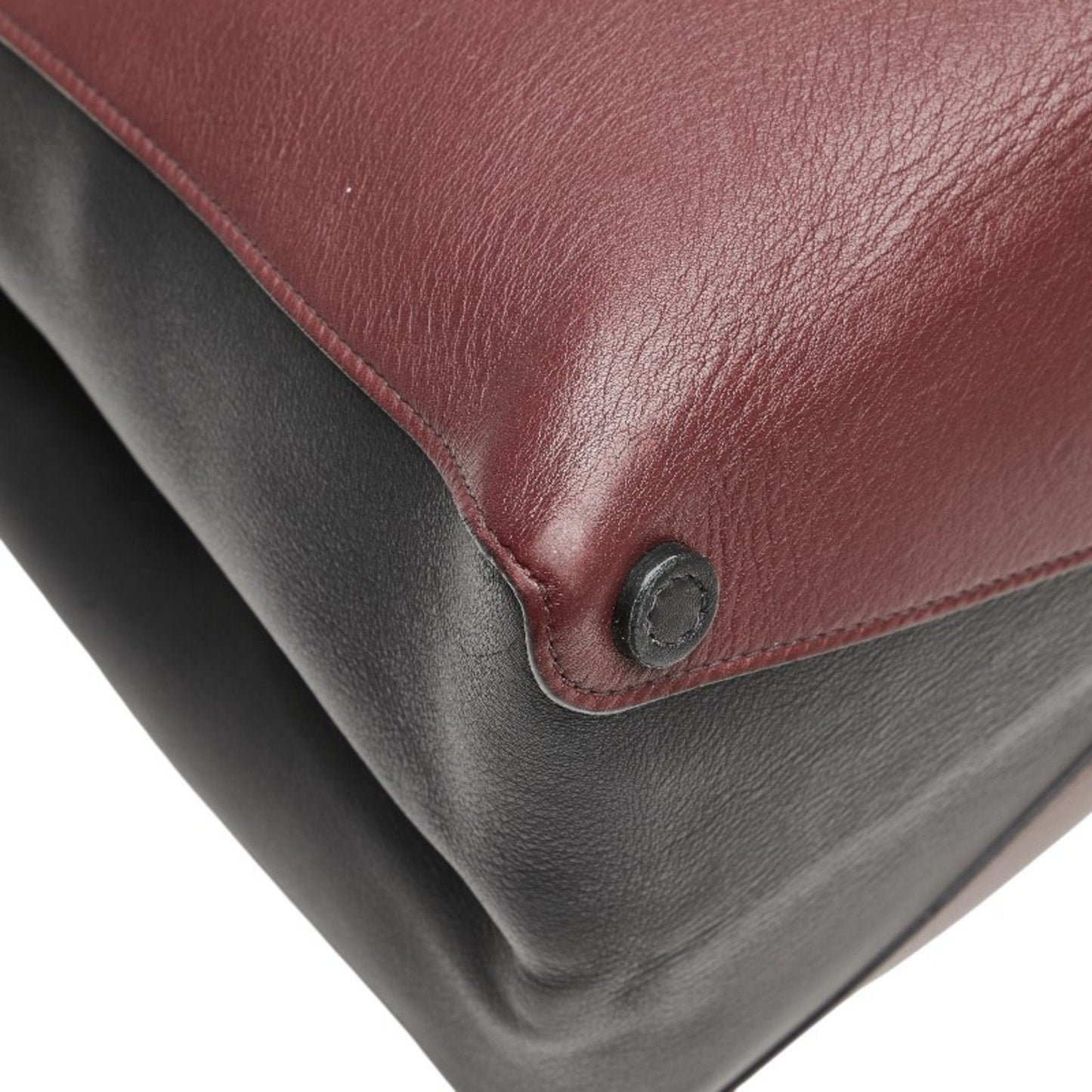 Half Flap Double Turn Lock Satchel Lux Calf North South