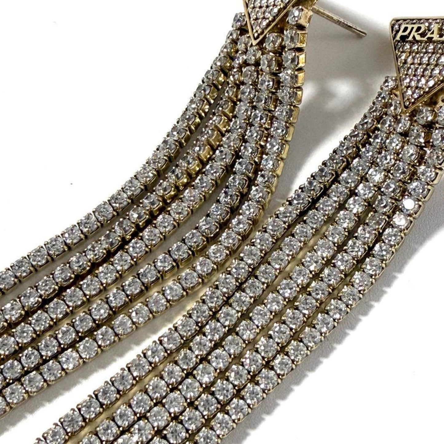 Earrings Crystal Palladium and Sterling Silver