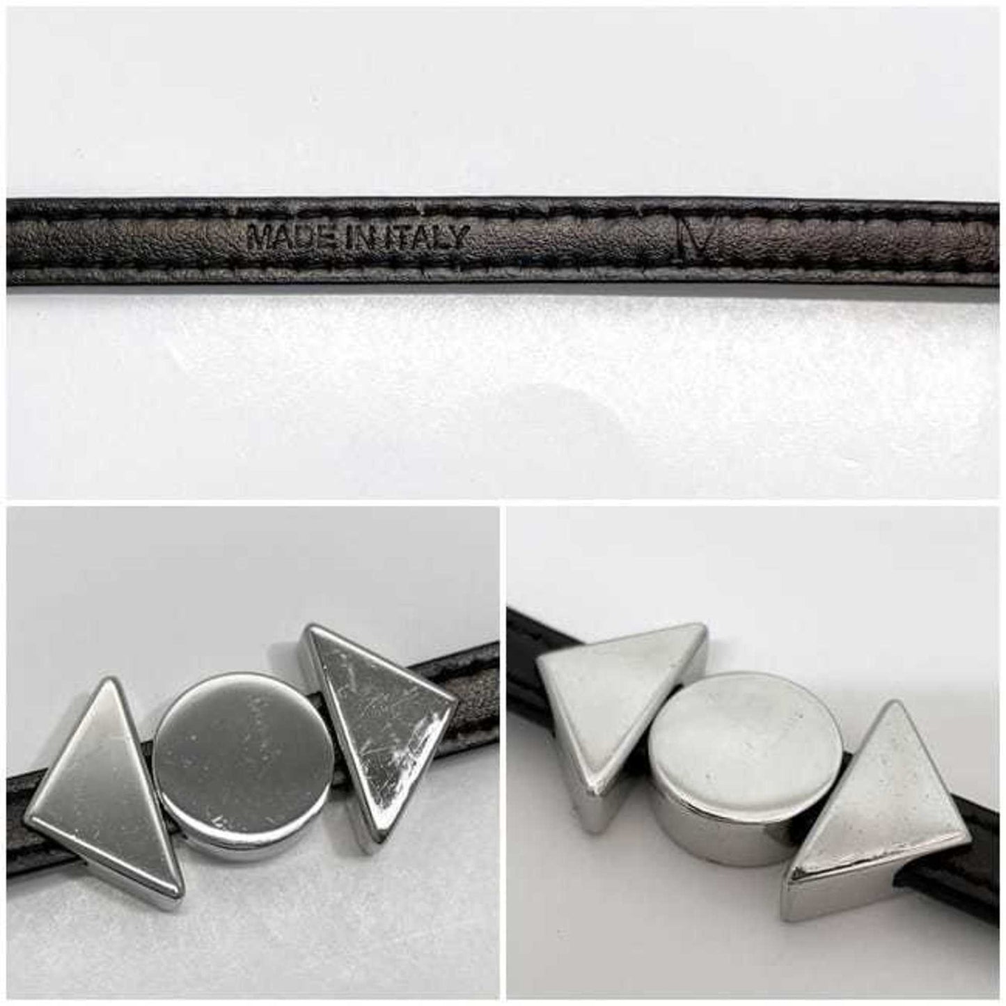 Bracelet Black Nero Leather and Metal