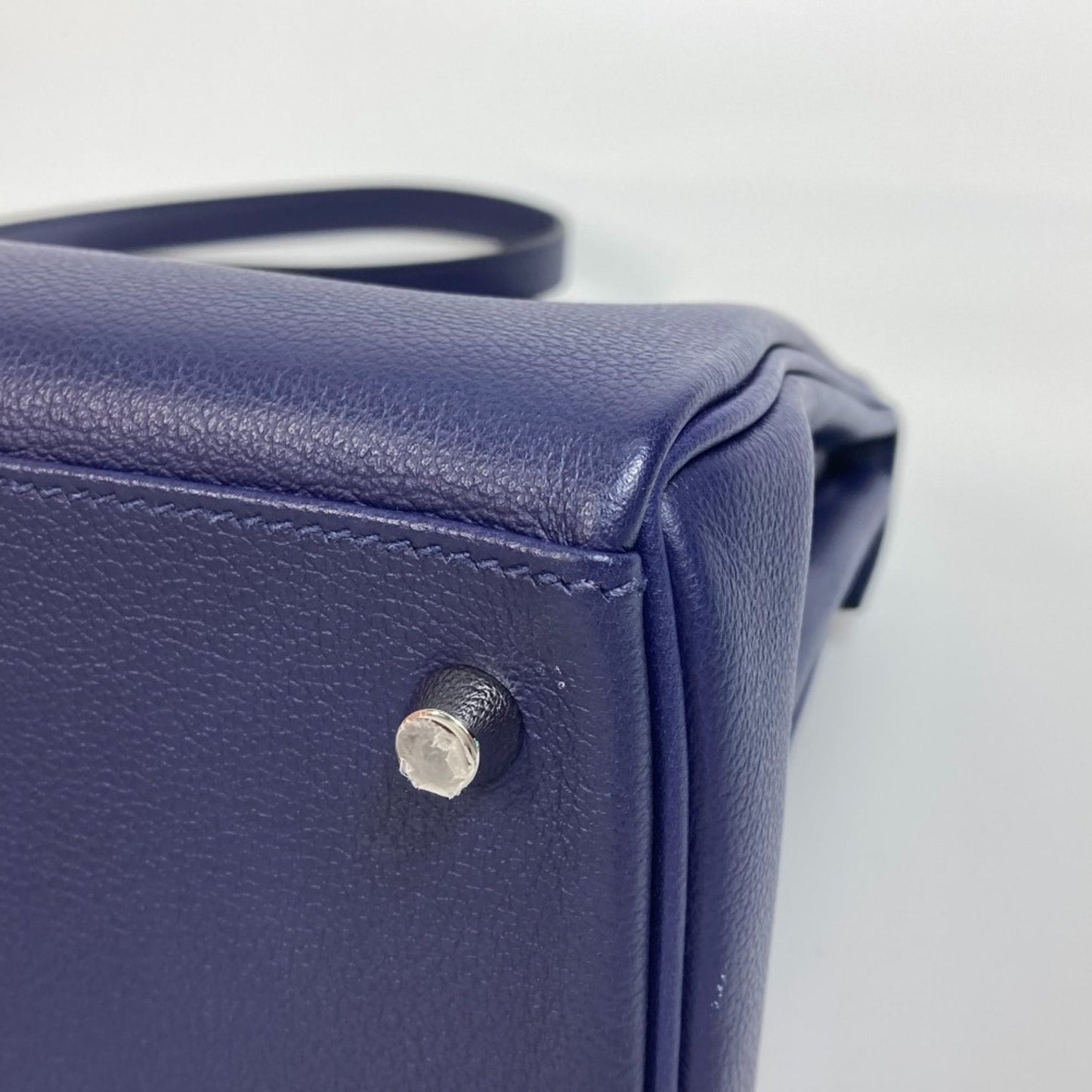 Kelly Handbag Verso Evercolor with Palladium Hardware 28