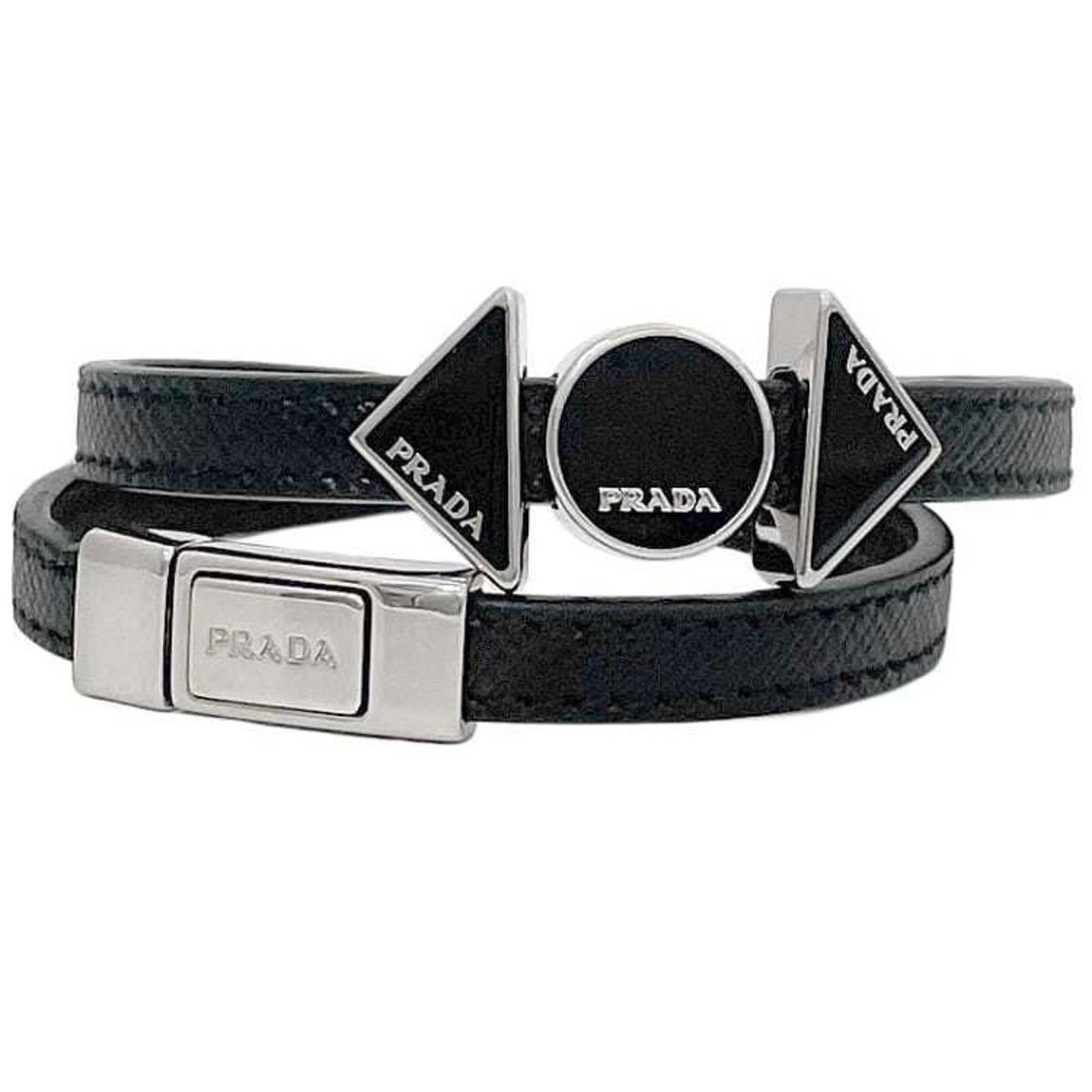 Bracelet Black Nero Leather and Metal