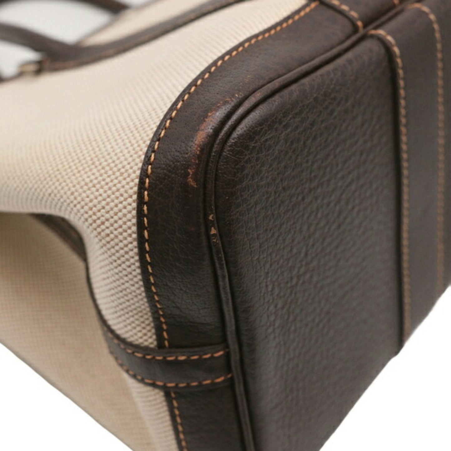 Garden Party Tote Toile and Leather 30