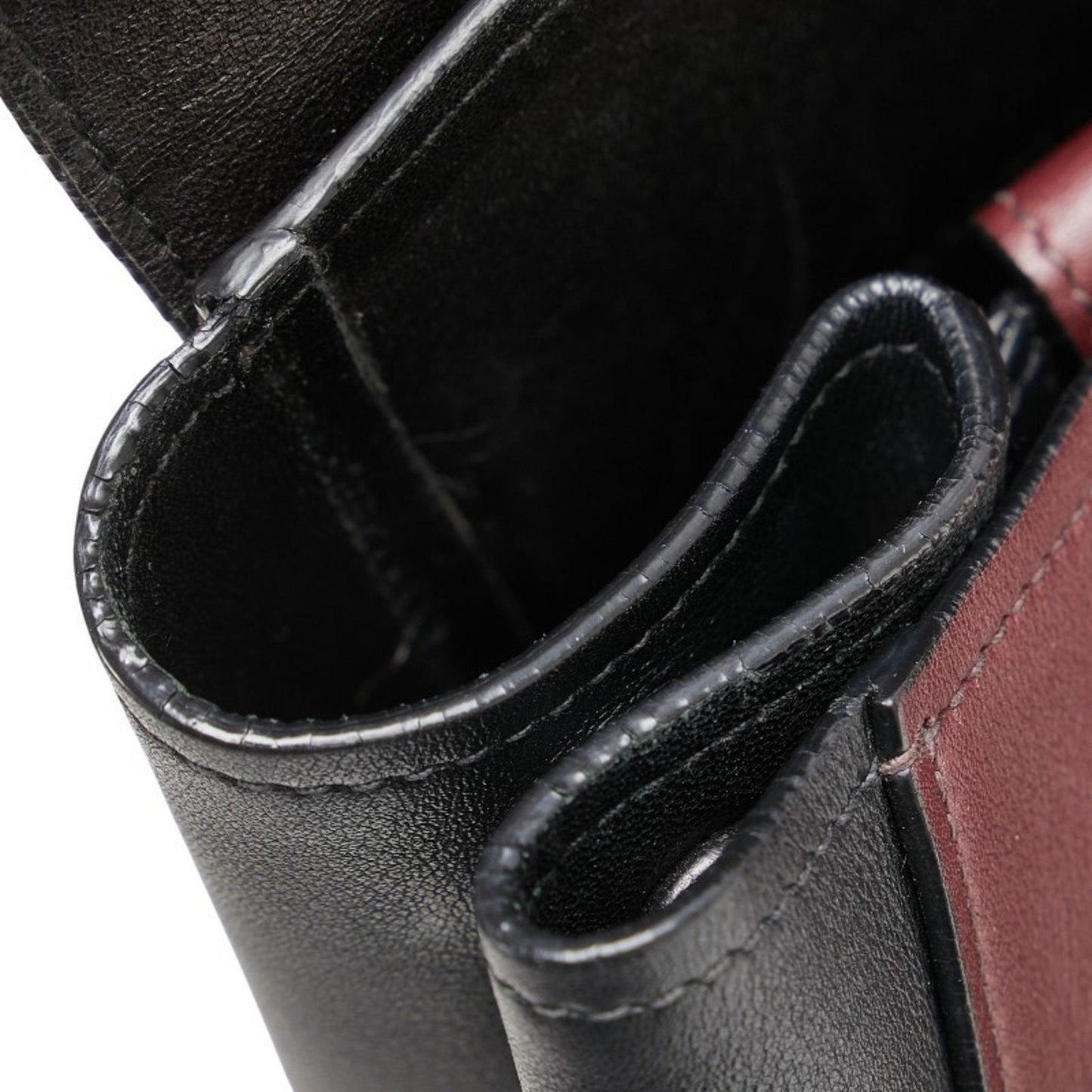 Half Flap Double Turn Lock Satchel Lux Calf North South