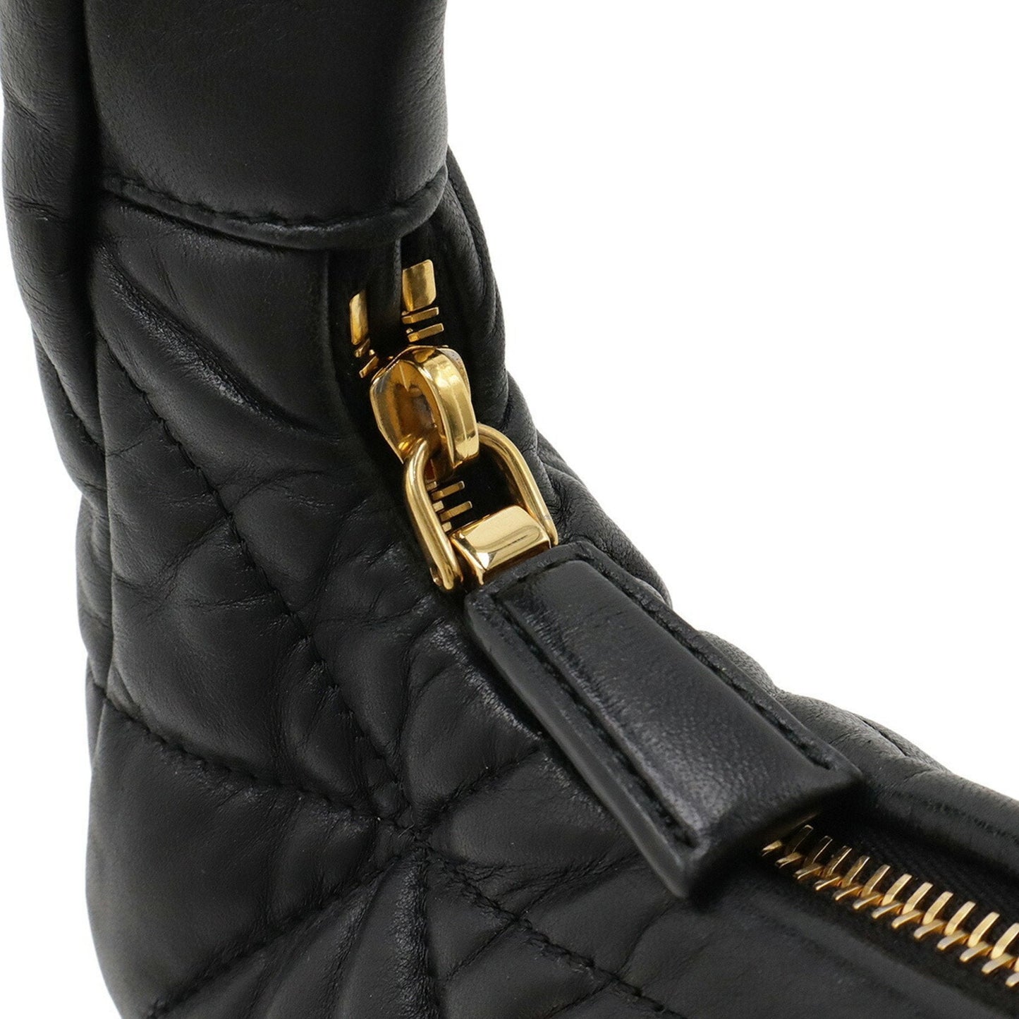 System Convertible Shoulder Bag Quilted Nappa Leather