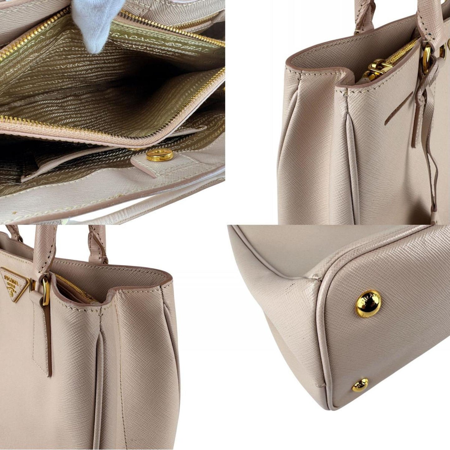 Lux Open Tote Saffiano Leather Medium