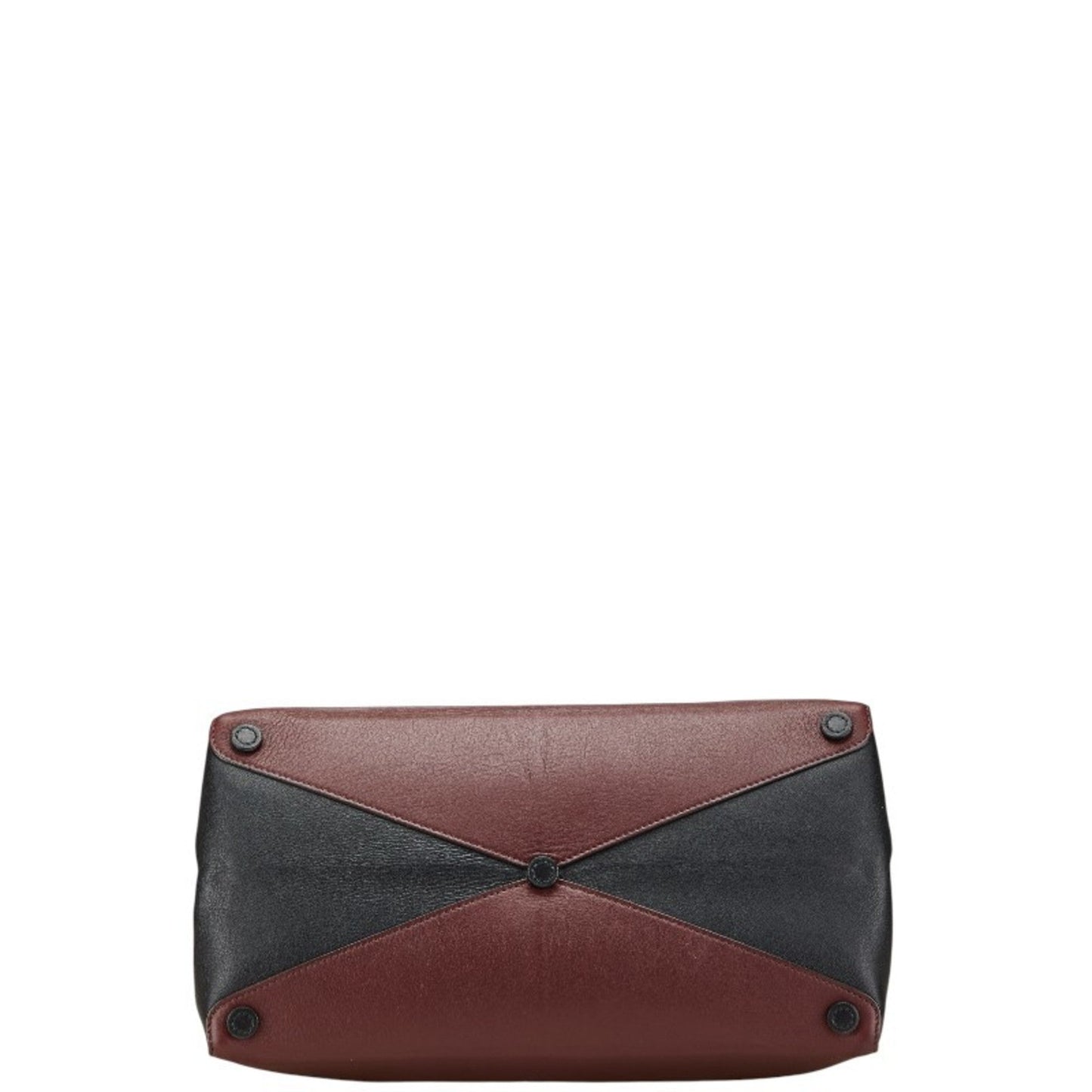 Half Flap Double Turn Lock Satchel Lux Calf North South