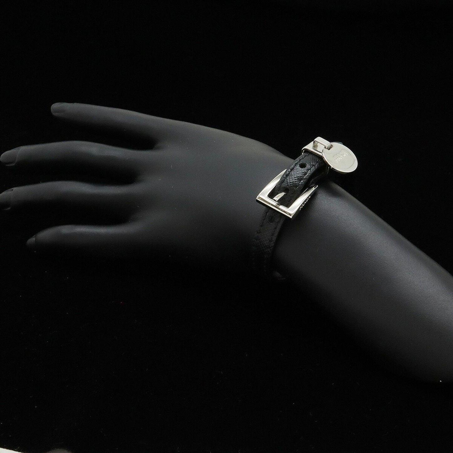 Belt Bracelet Leather Nero Black