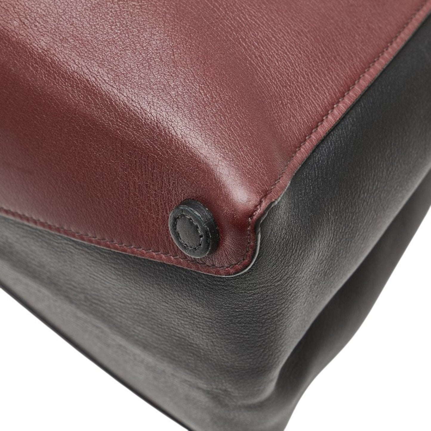 Half Flap Double Turn Lock Satchel Lux Calf North South