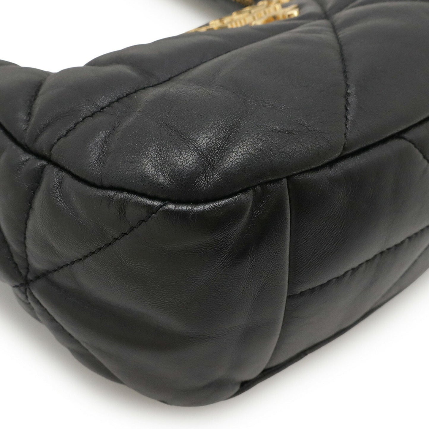 System Convertible Shoulder Bag Quilted Nappa Leather