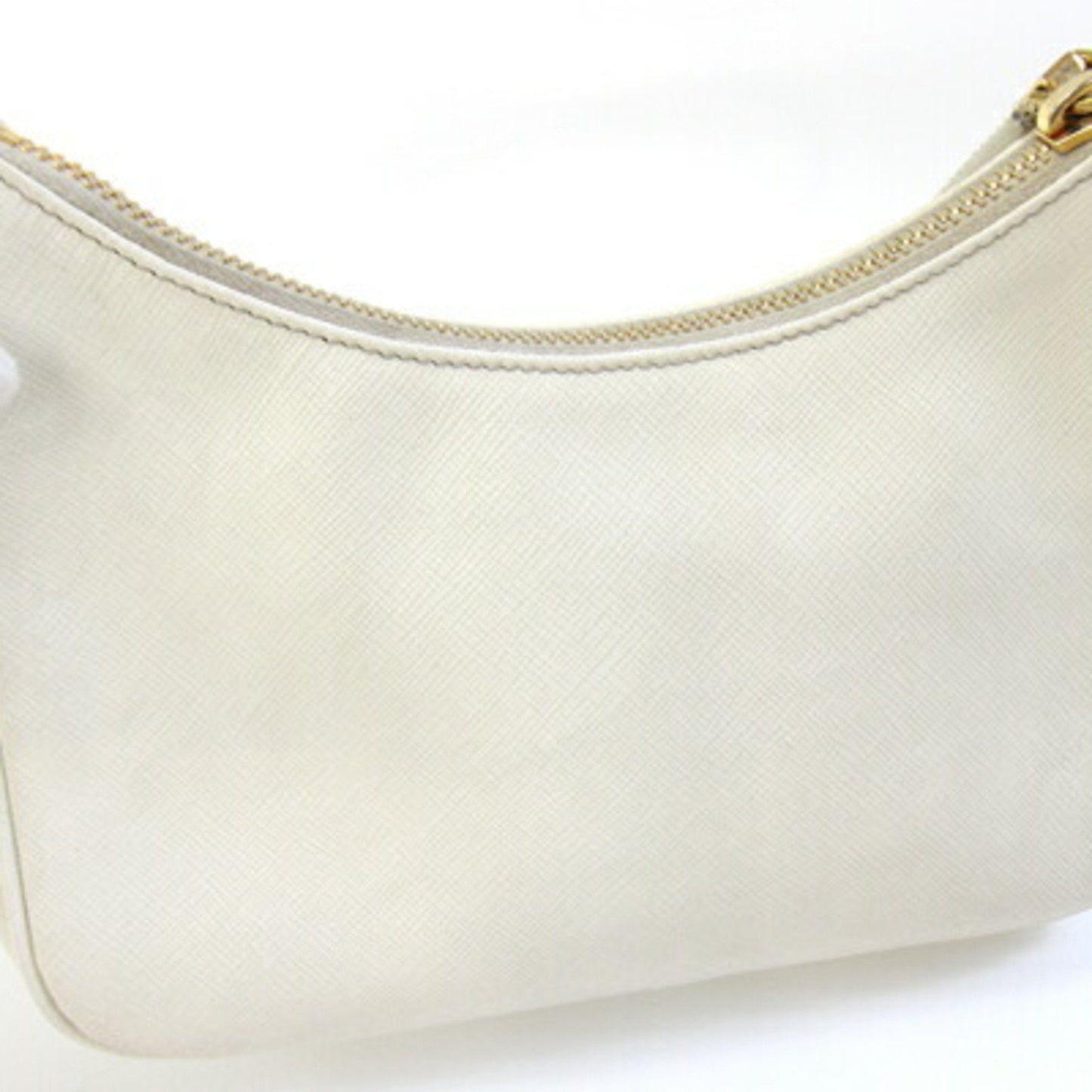 Adjustable Handle Zip Hobo Saffiano Leather Mini