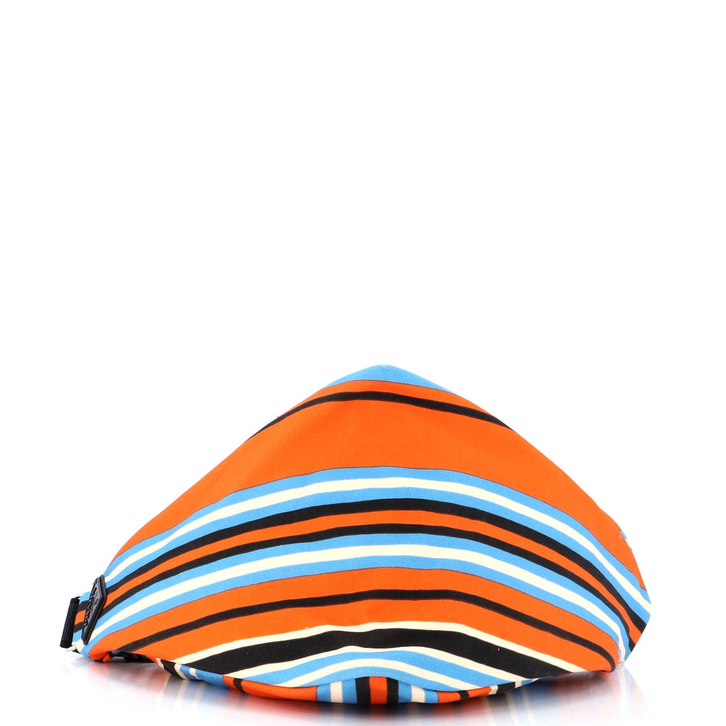 Triangle Logo Zip Crossbody Bag Printed Canvas Large