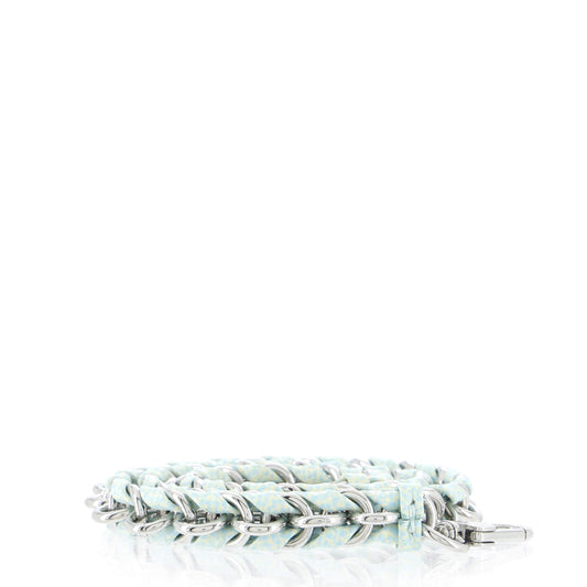 Multi Pochette Accessoires Woven Chain Strap Leather and Metal