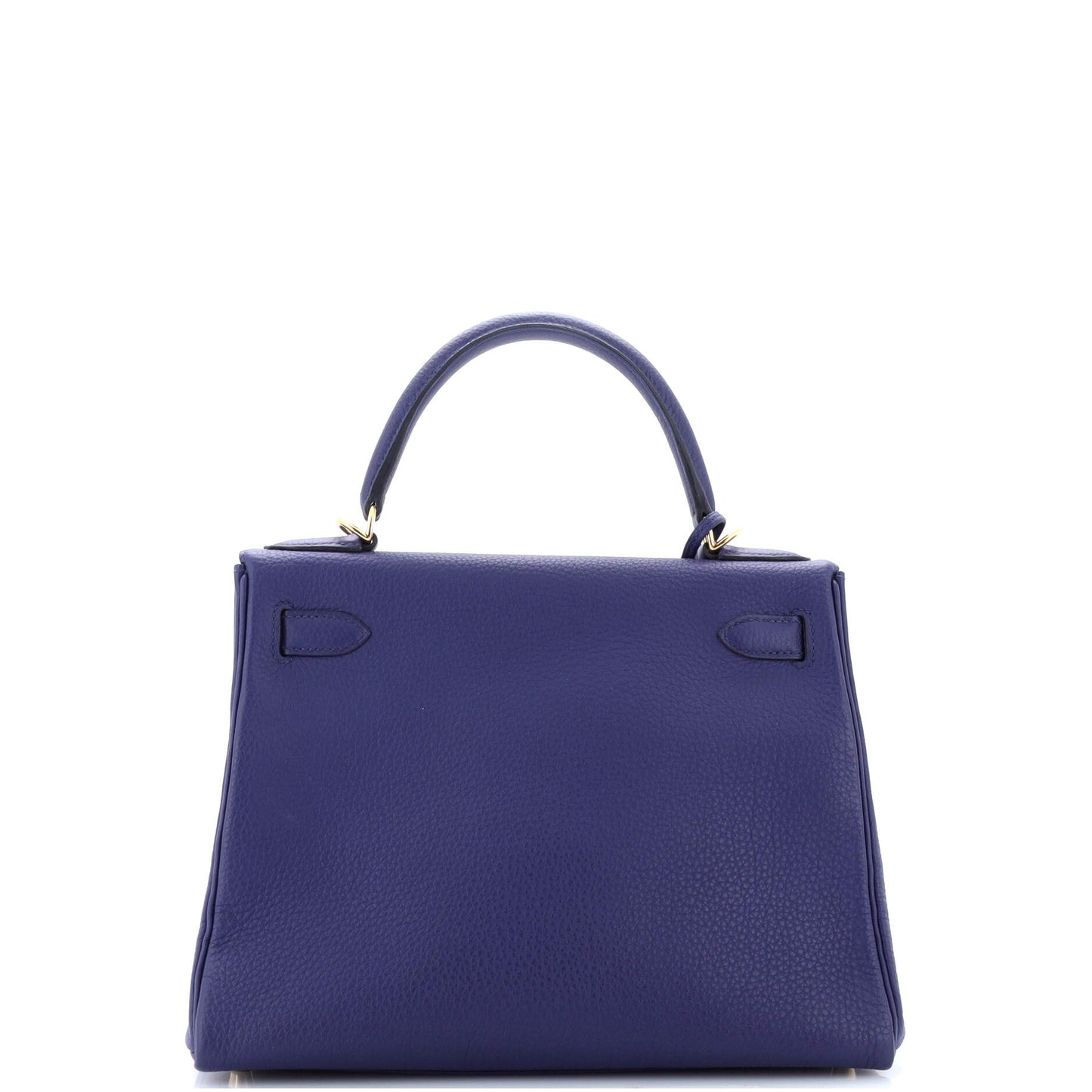 Kelly Handbag Bleu Encre Togo with Gold Hardware 28