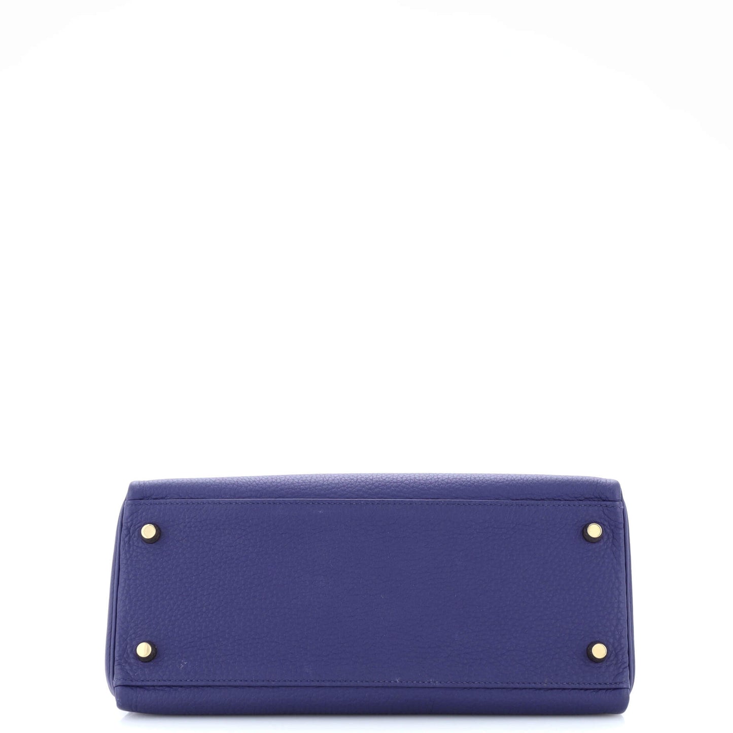 Kelly Handbag Bleu Encre Togo with Gold Hardware 28