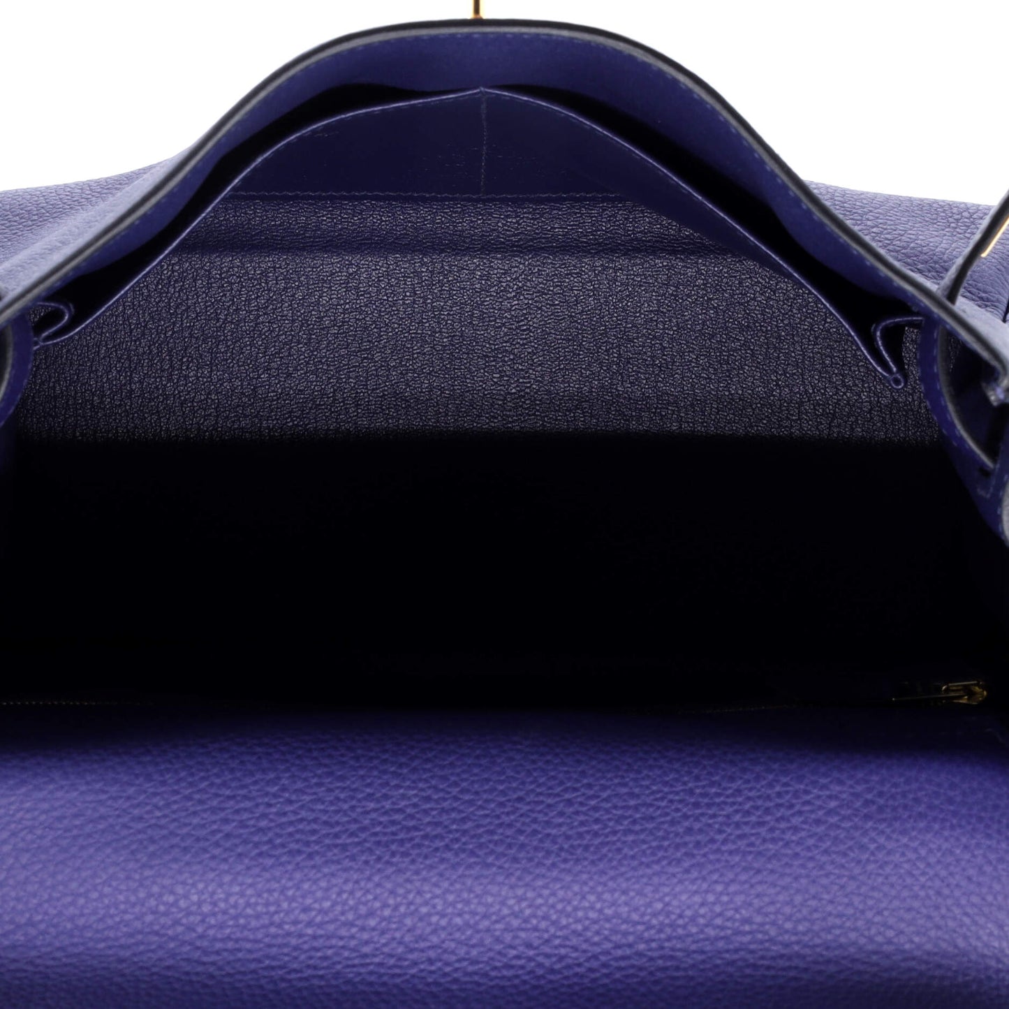 Kelly Handbag Bleu Encre Togo with Gold Hardware 28