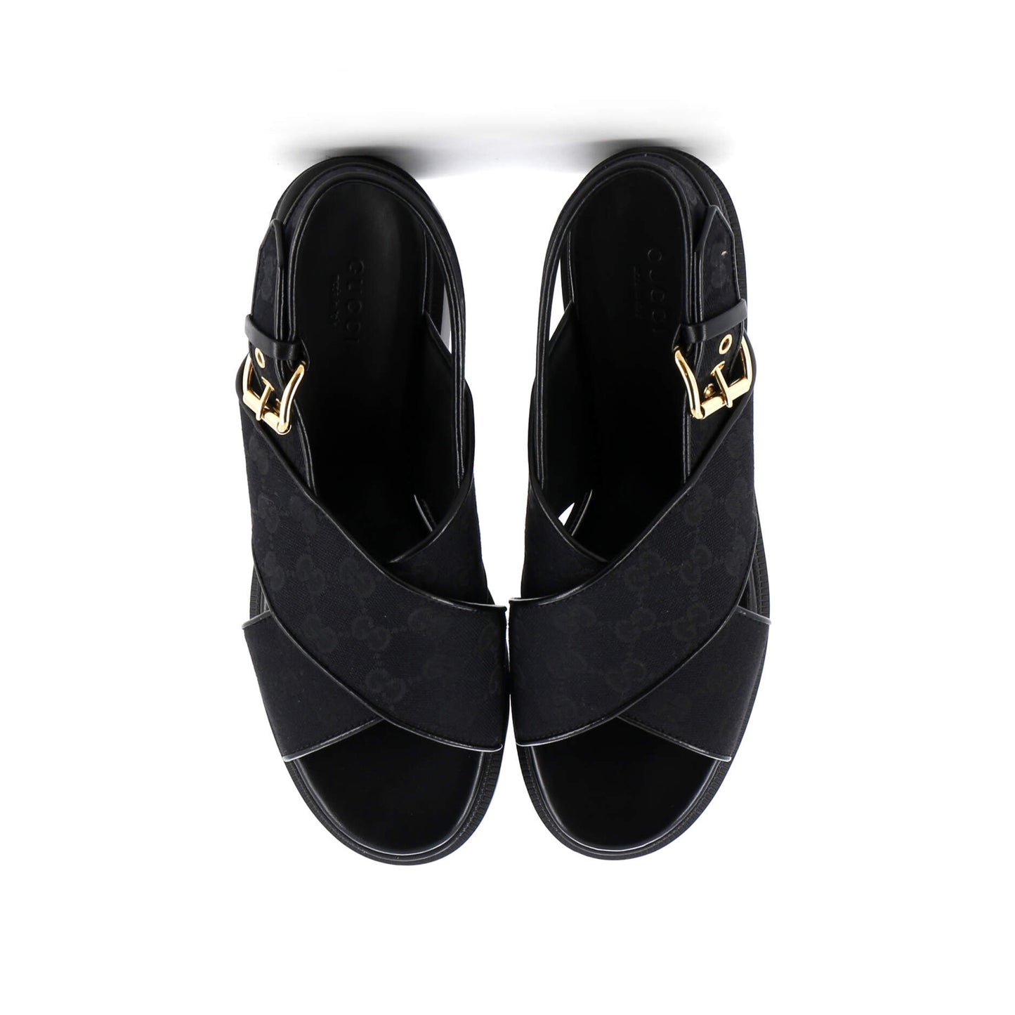 Women's Lug Sole Platform Slingback Sandals GG Canvas