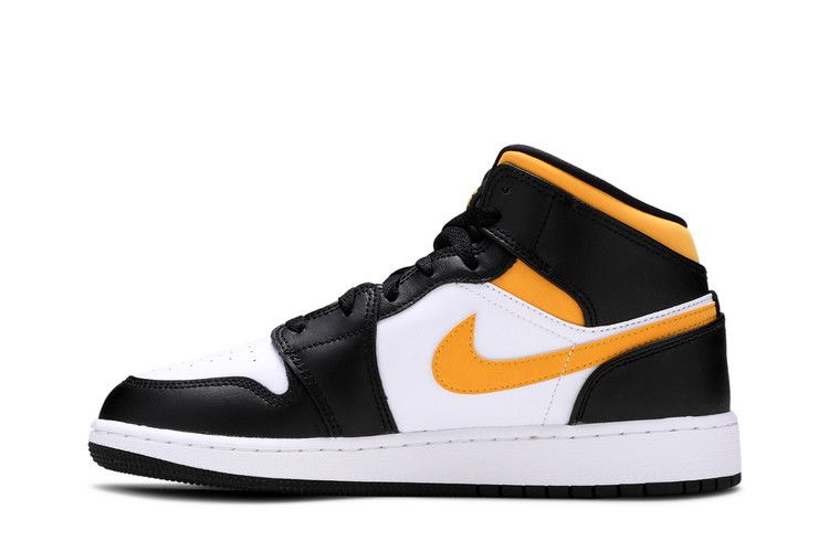Jordan 1 Mid White Pollen Black (GS)