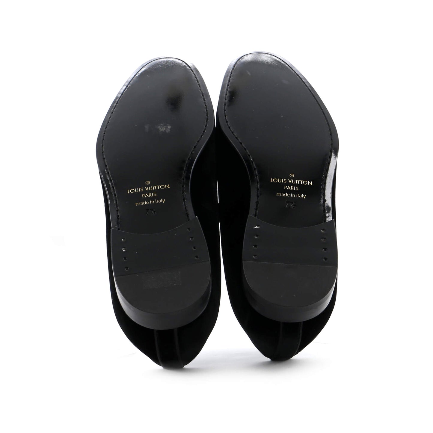 Men's Logo Loafers Embroidered Velvet