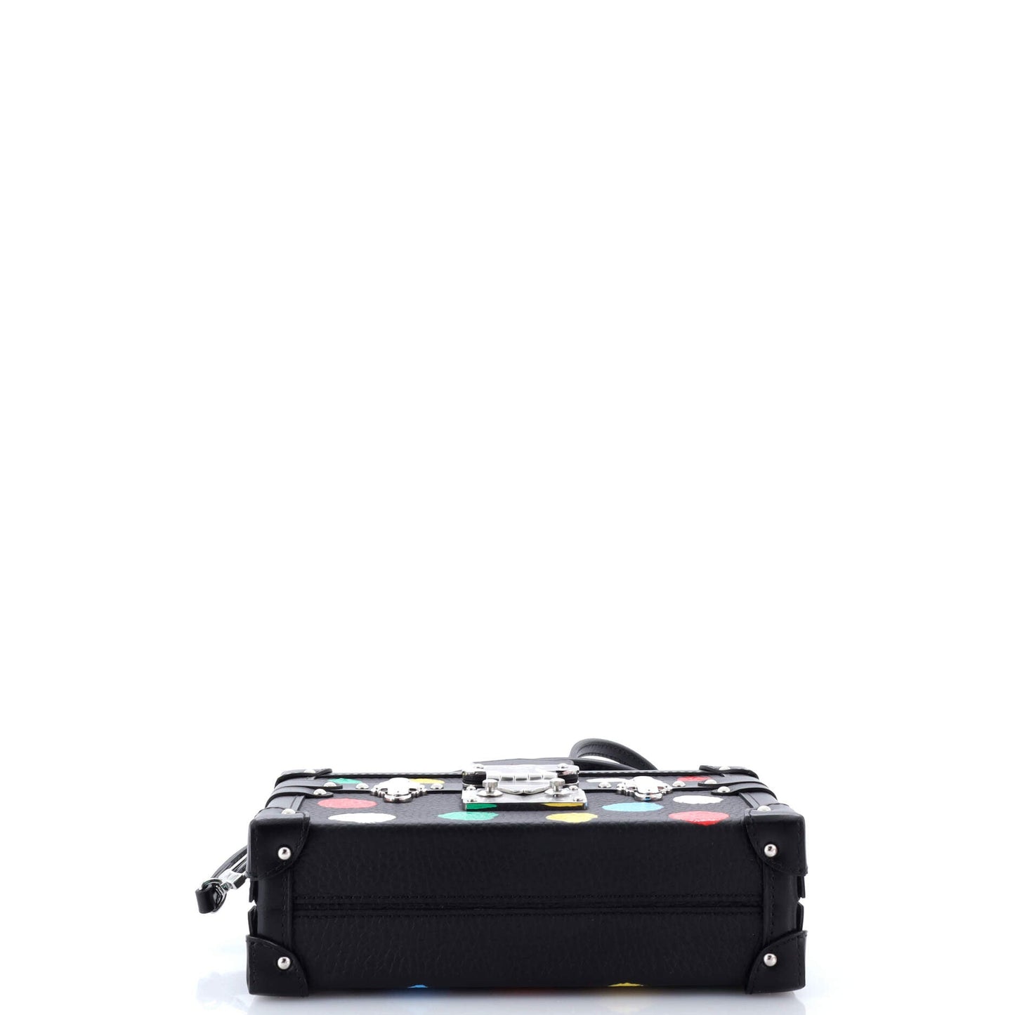 Petite Malle Handbag Yayoi Kusama Painted Dots Taurillon Leather