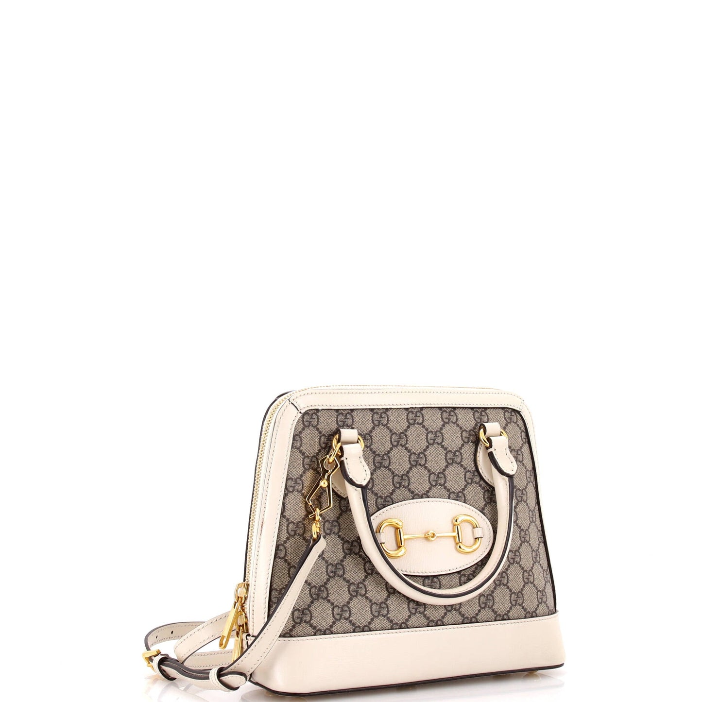 Horsebit 1955 Top Handle Bag GG Coated Canvas Small