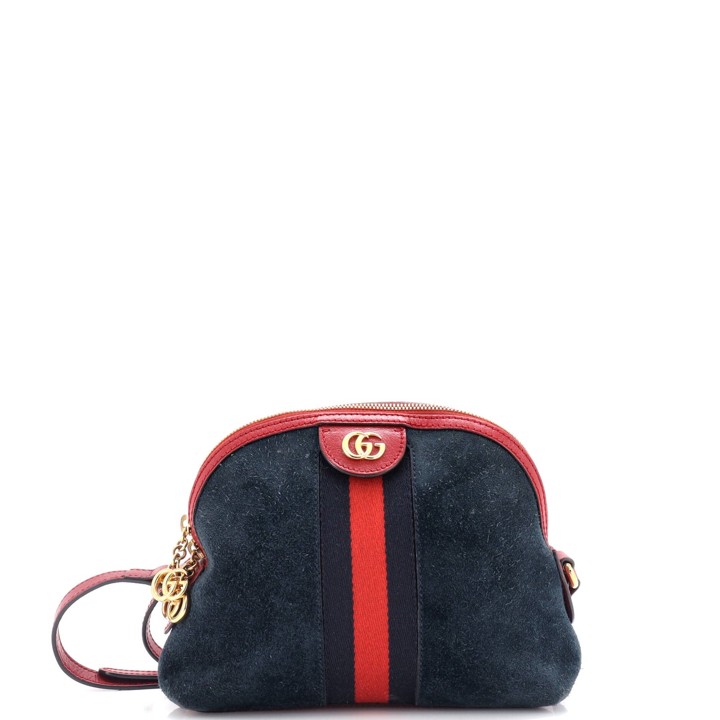 Ophidia Dome Shoulder Bag Suede Small