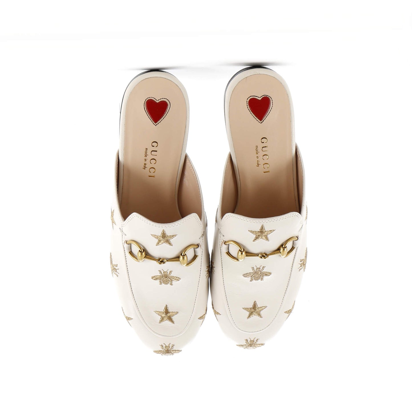 Women's Princetown Mules Embroidered Leather