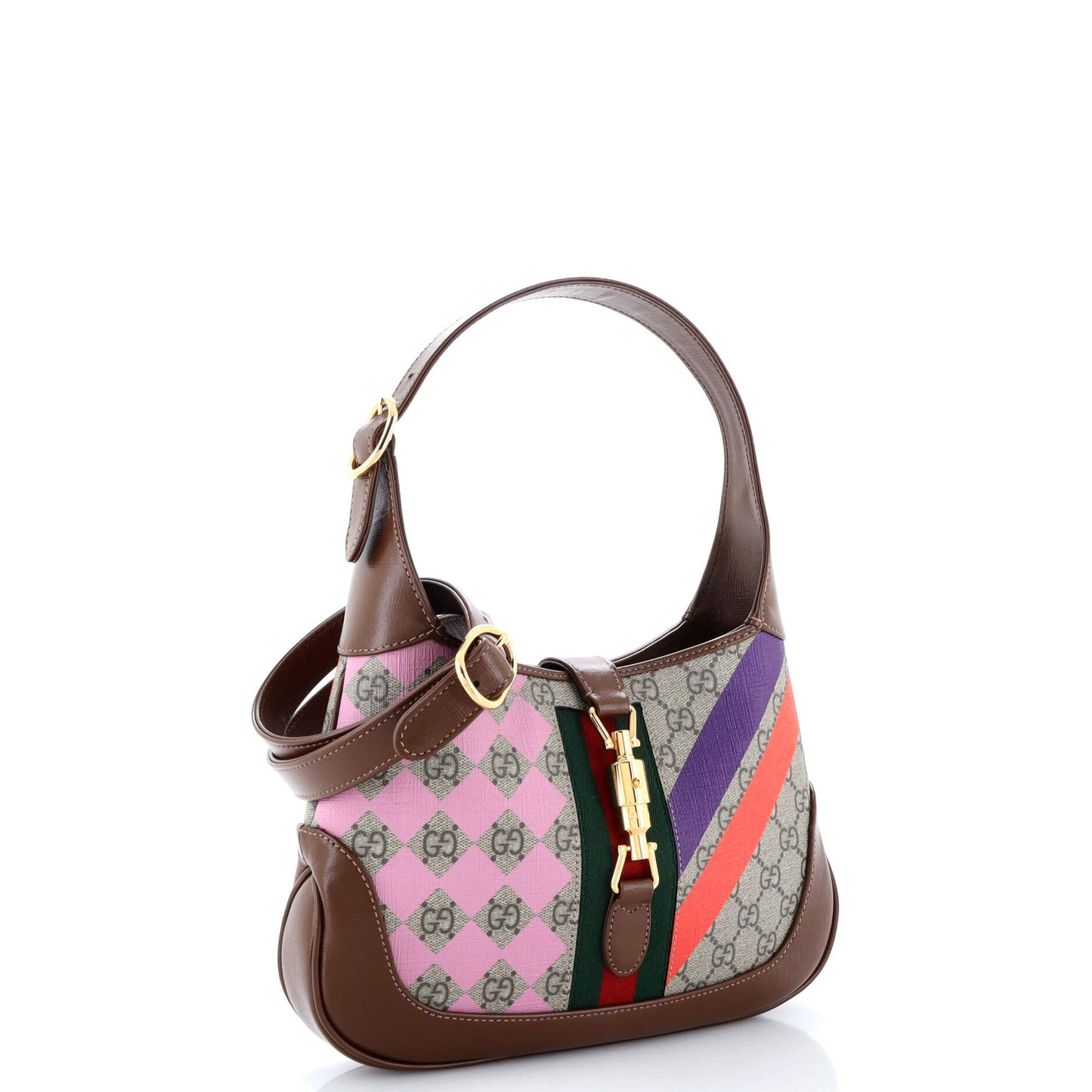 Jackie 1961 Hobo Printed GG Coated Canvas Small