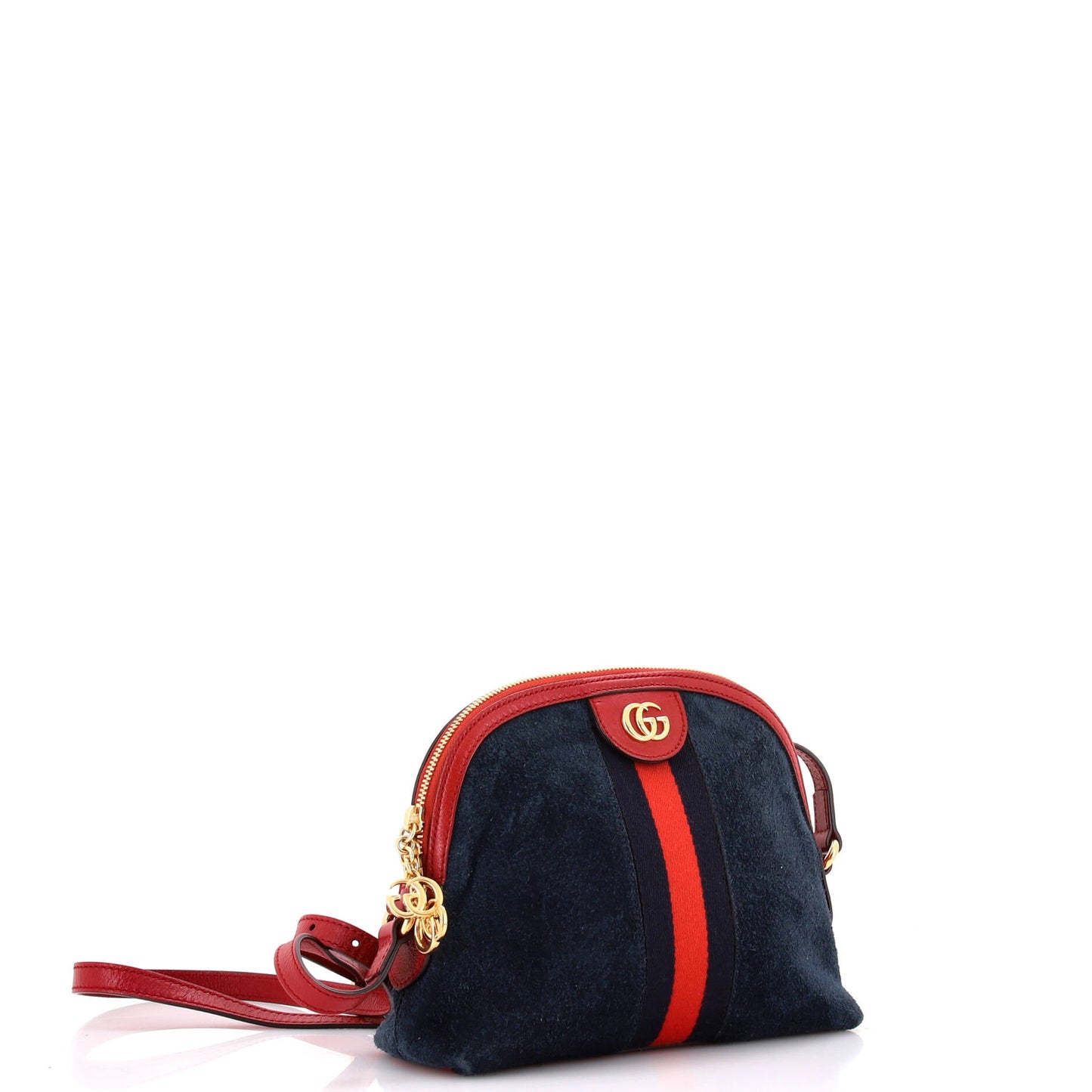 Ophidia Dome Shoulder Bag Suede Small