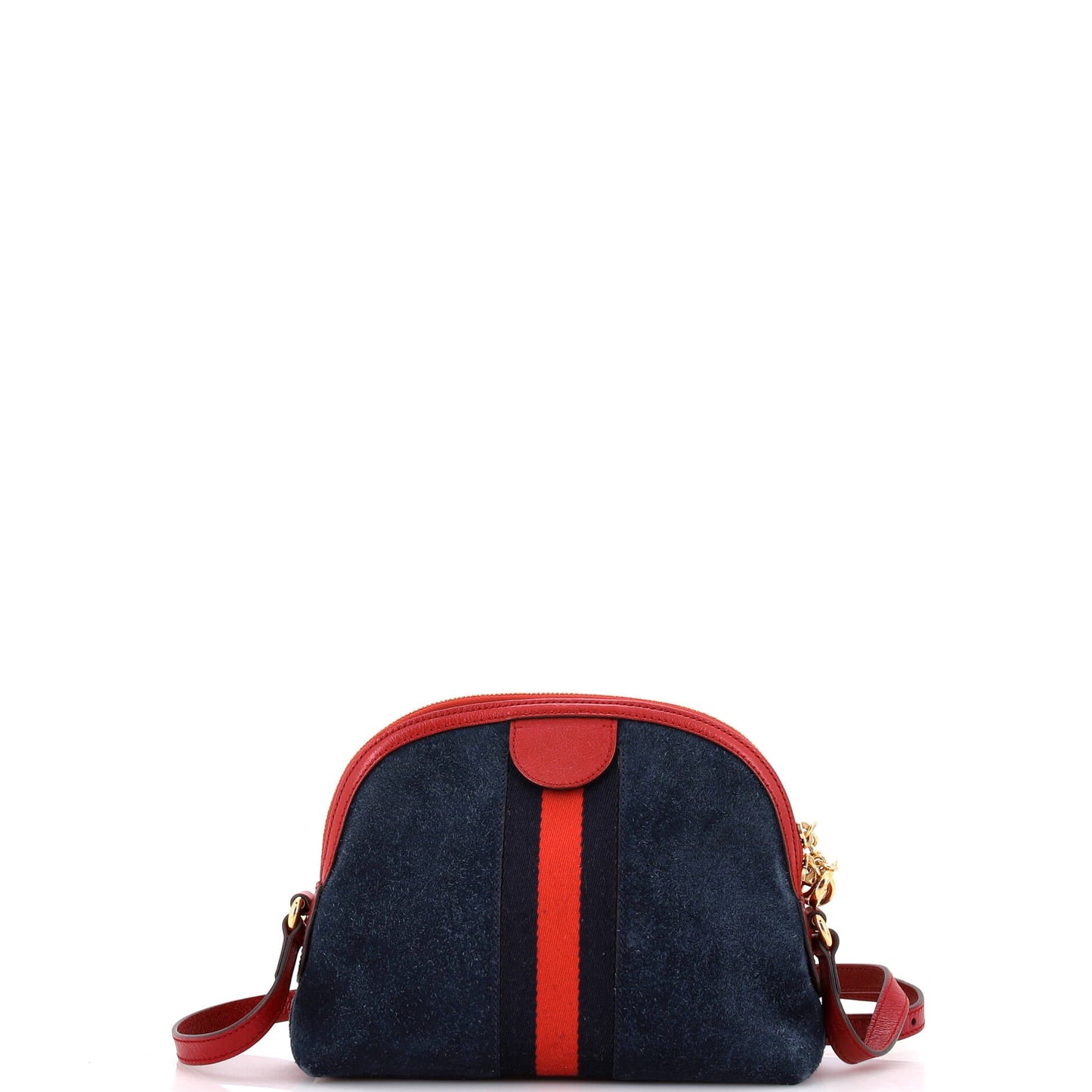 Ophidia Dome Shoulder Bag Suede Small