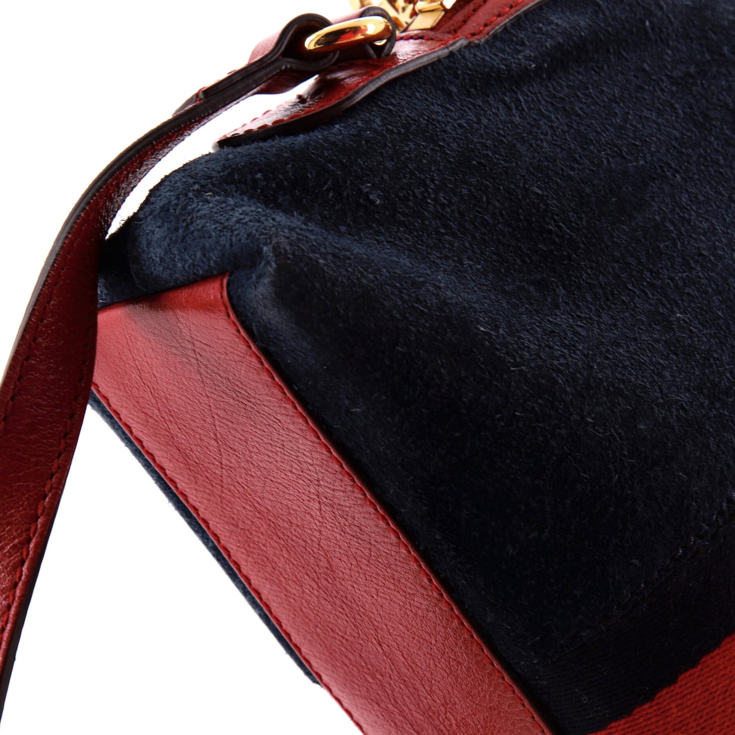 Ophidia Dome Shoulder Bag Suede Small