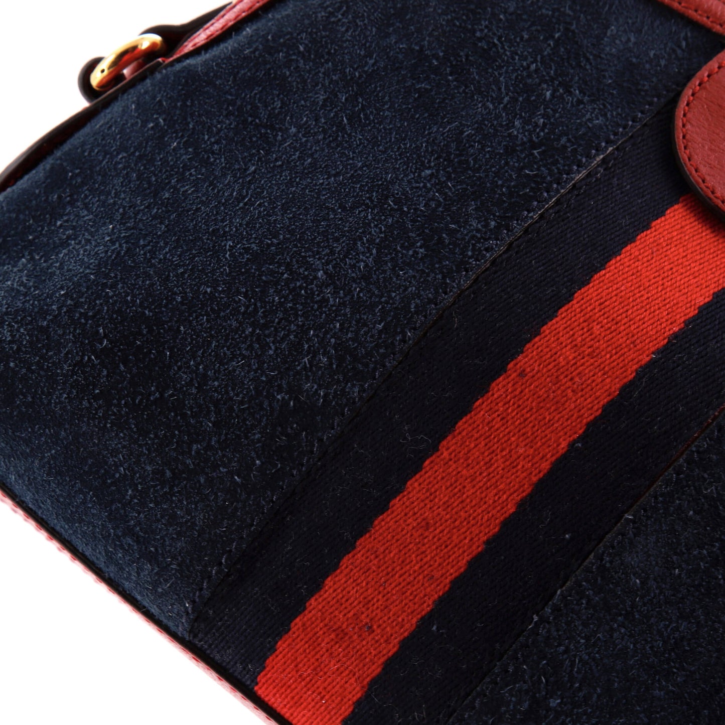 Ophidia Dome Shoulder Bag Suede Small