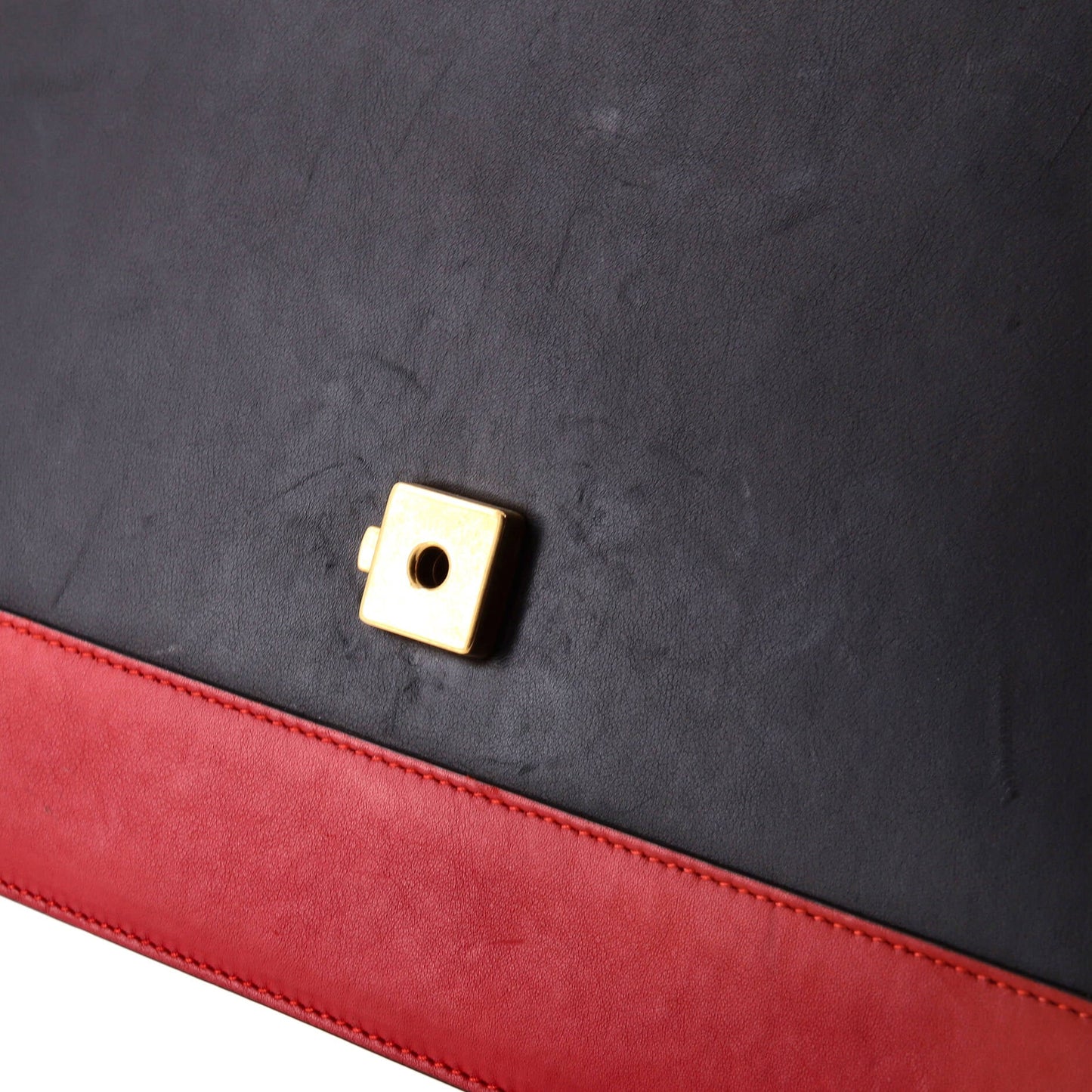 Dionysus Bamboo Top Handle Bag Colorblock Leather Large