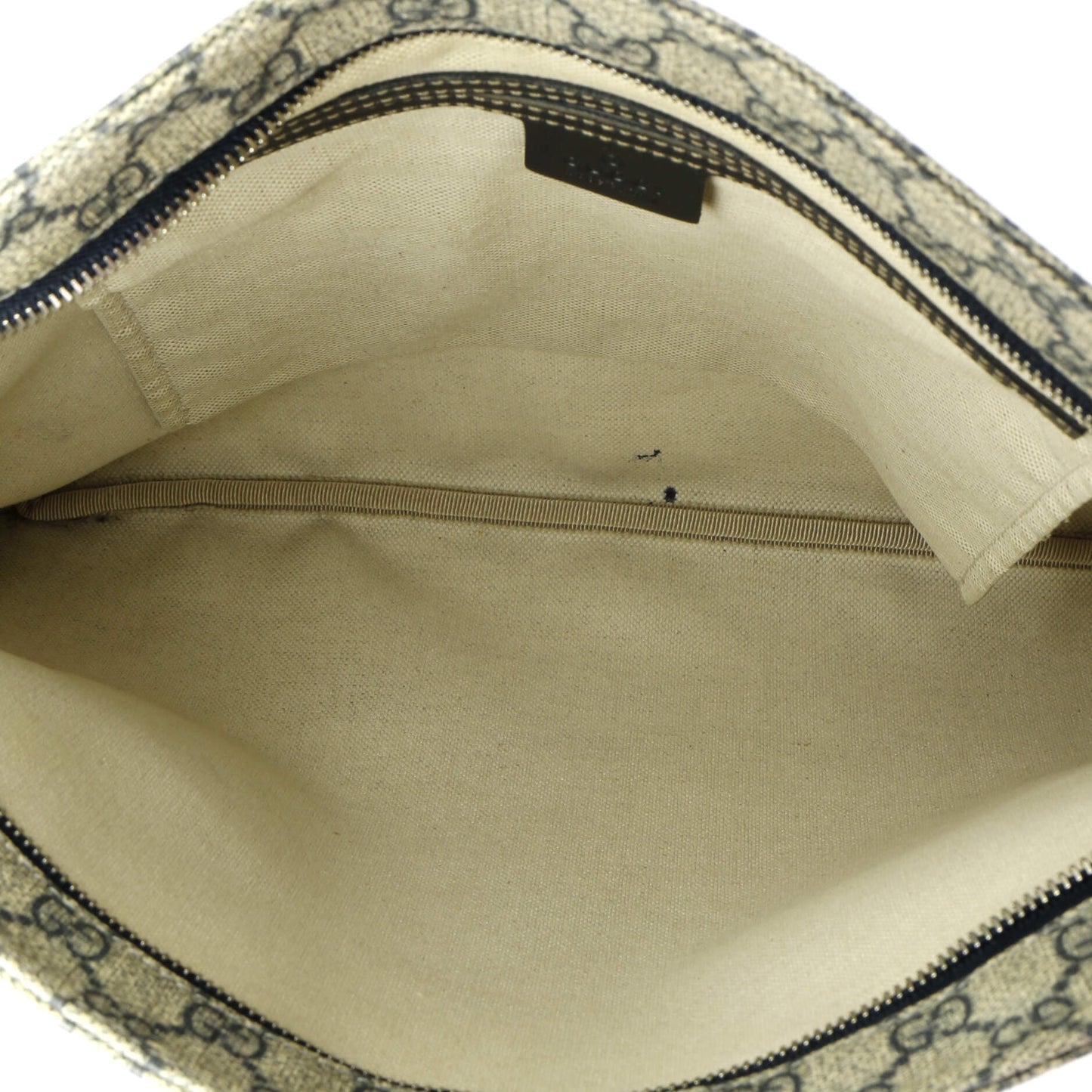 Zip Top Messenger Bag GG Coated Canvas Large