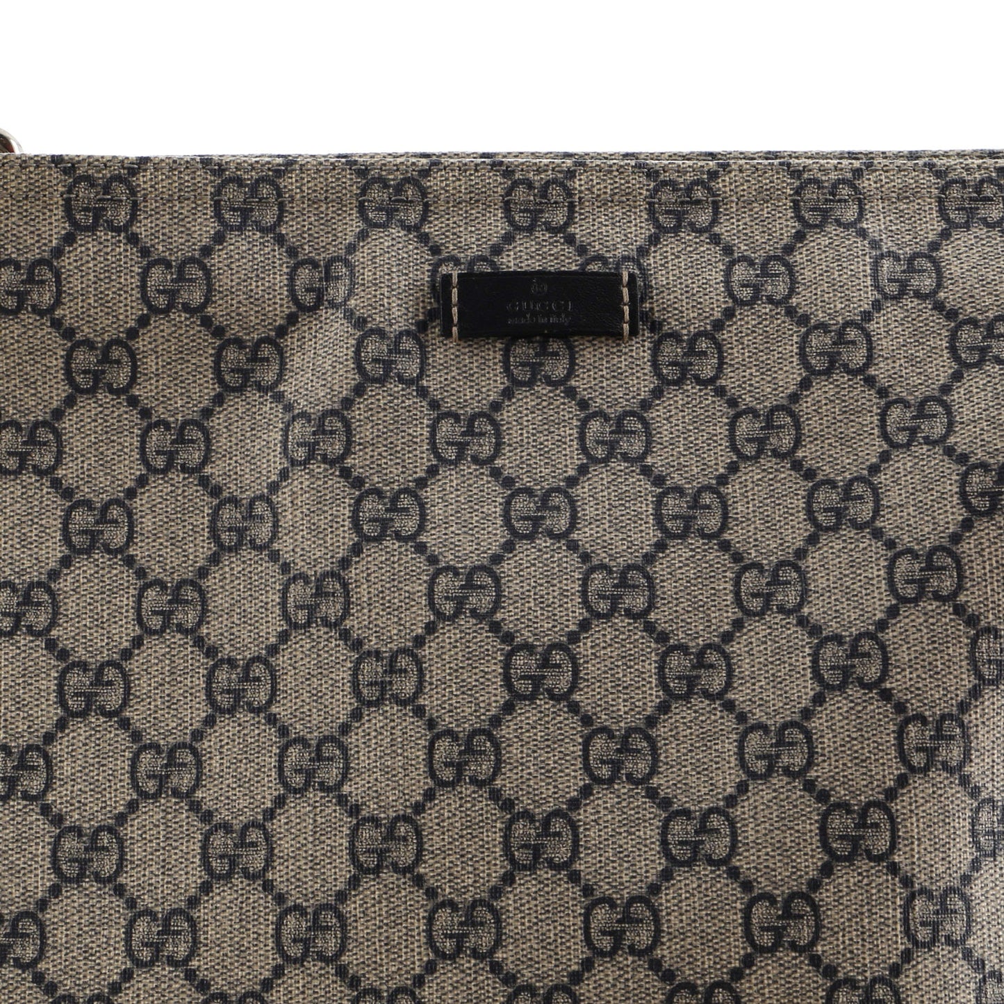 Zip Top Messenger Bag GG Coated Canvas Large