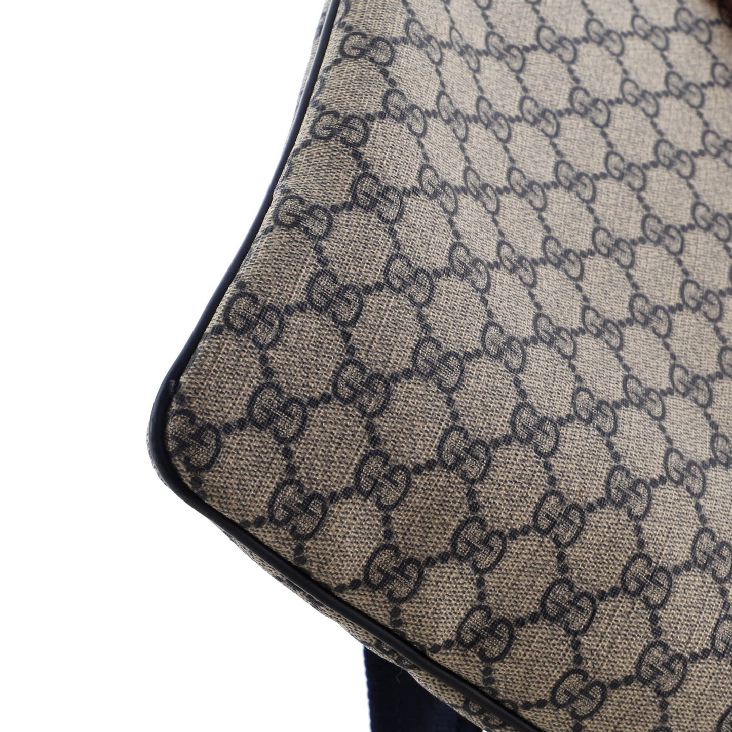 Zip Top Messenger Bag GG Coated Canvas Large